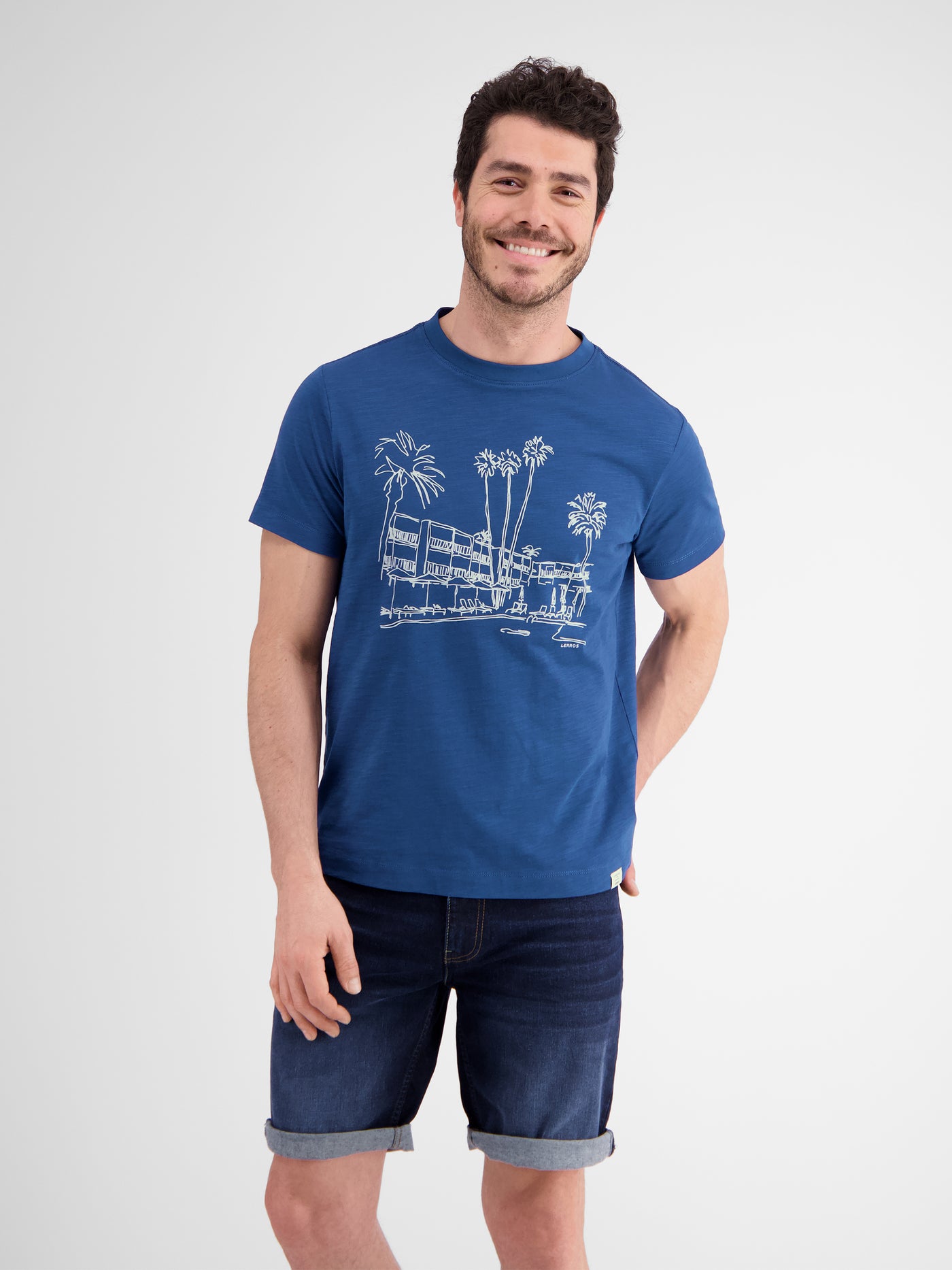 Herren T-Shirt, manuell designter Frontprint