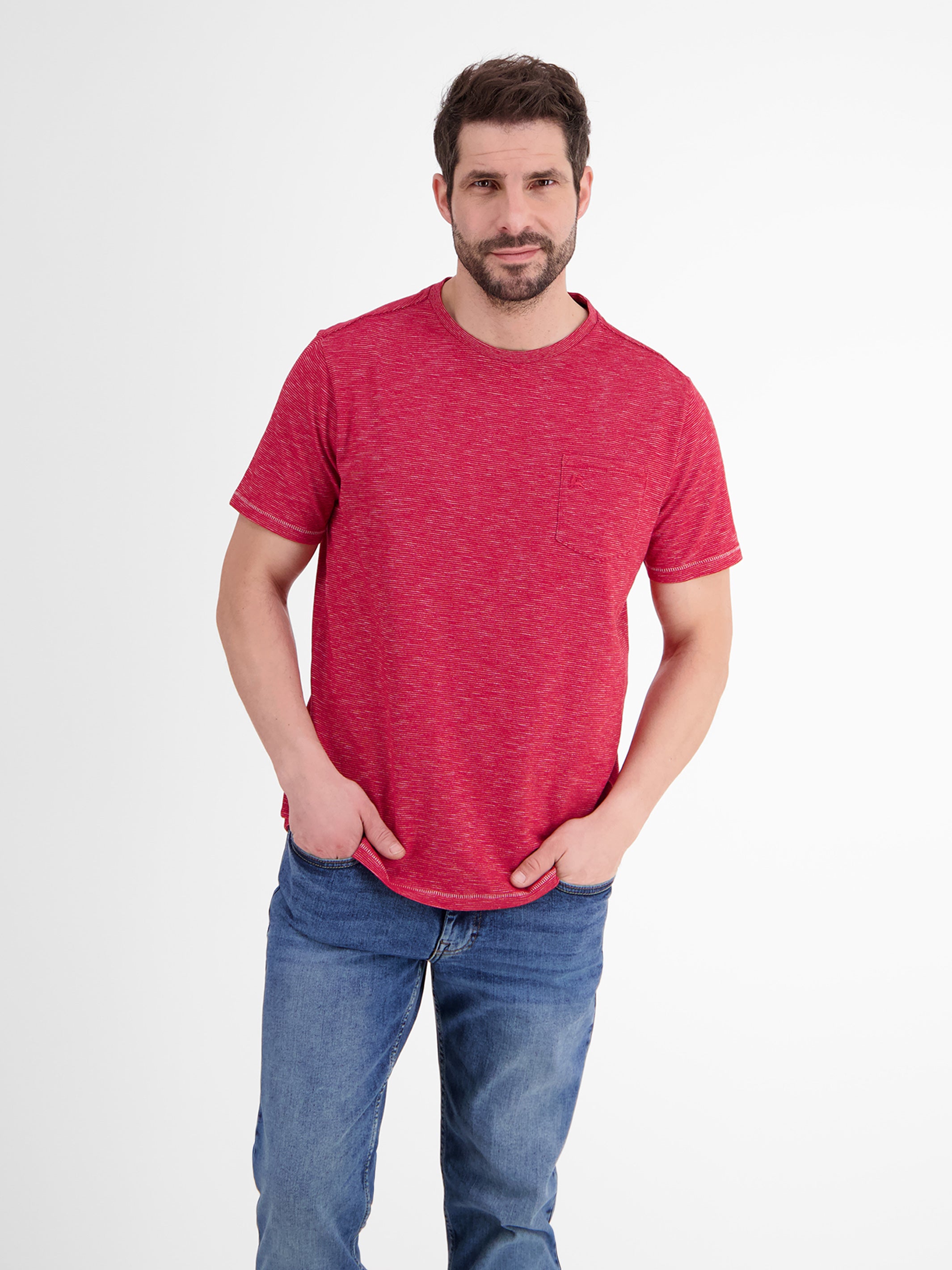 with shirt LERROS O-neck SHOP Structured –