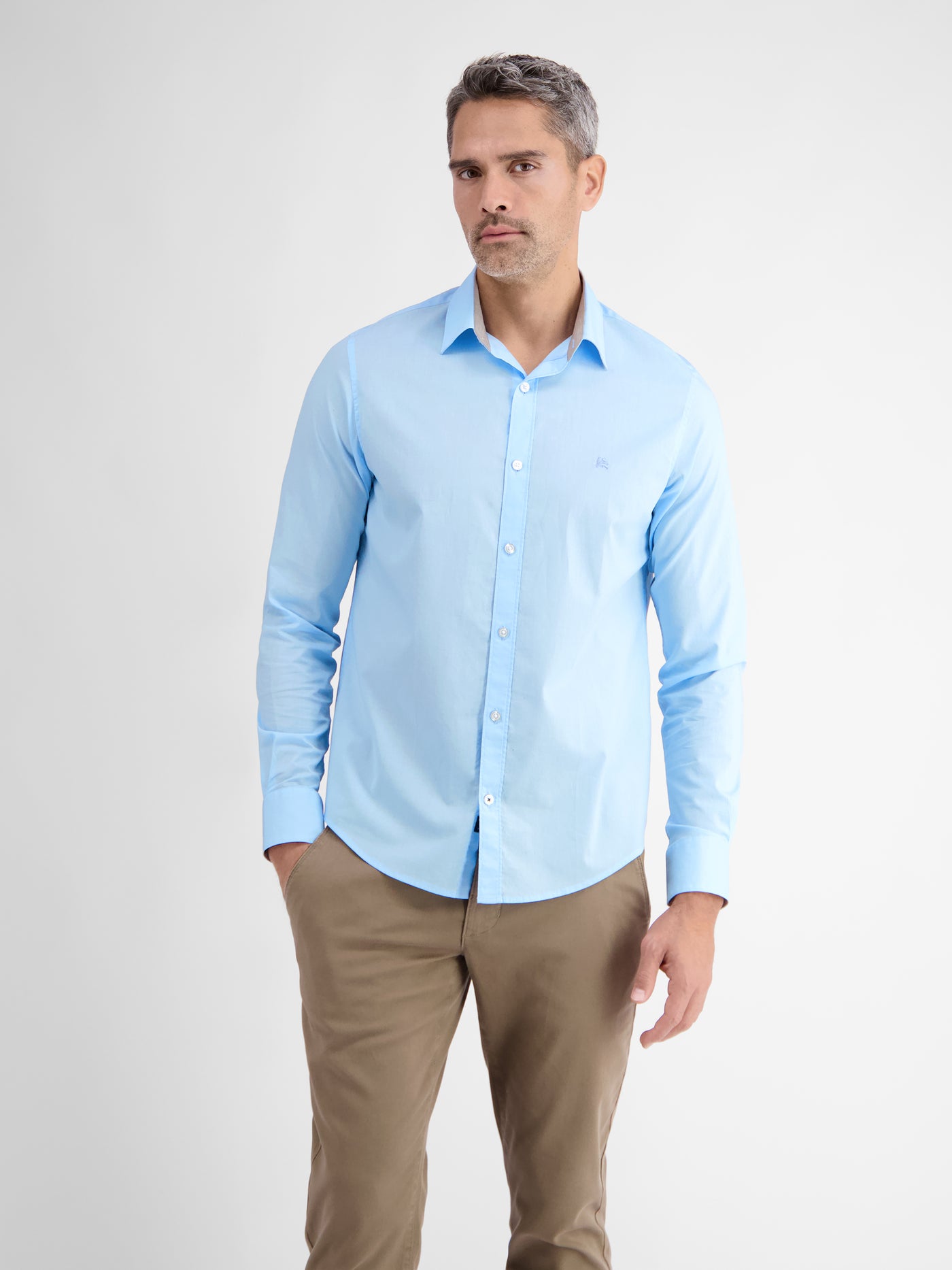 Basic poplin overhemd, Kent-kraag