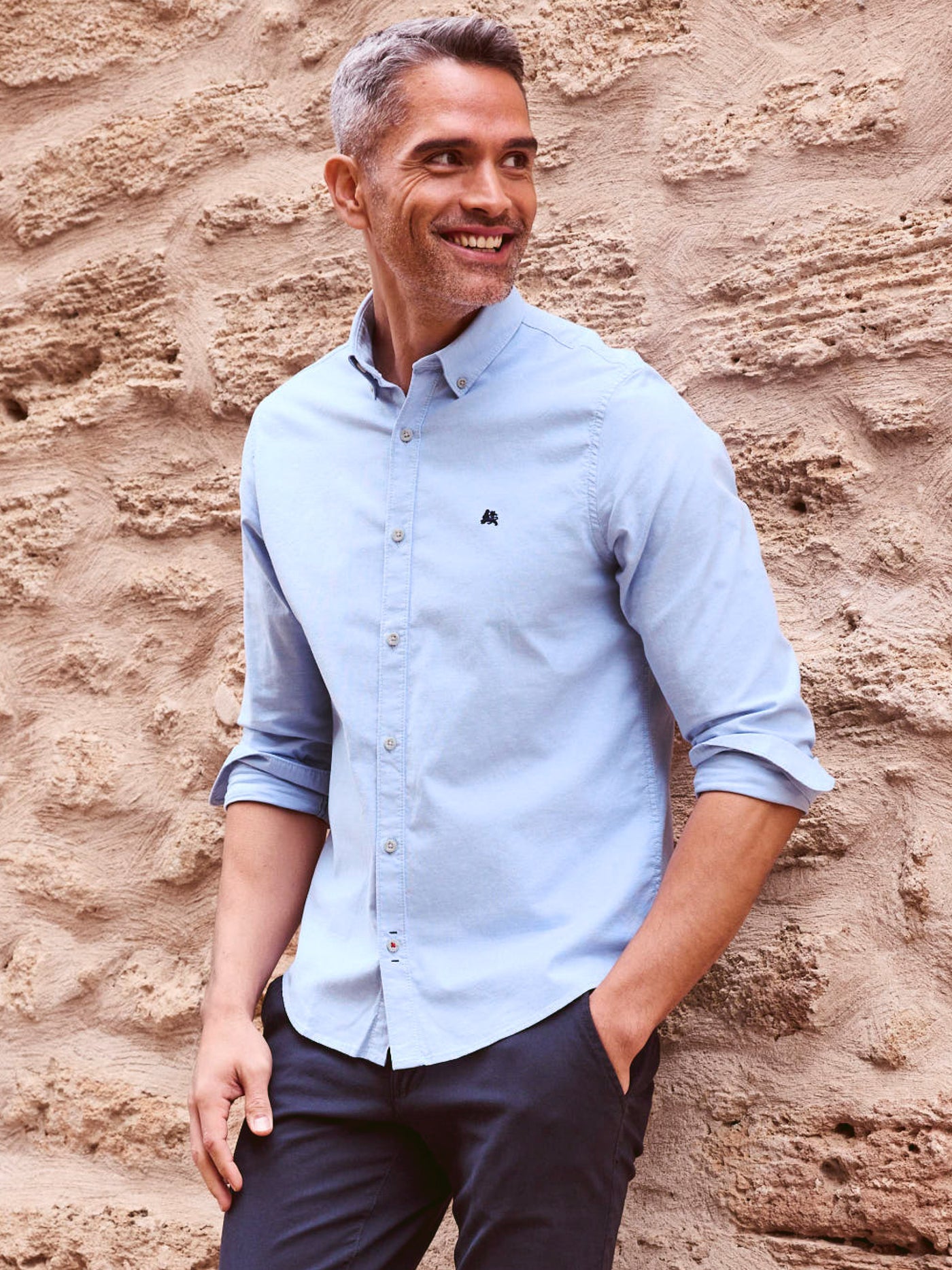 Oxford shirt, plain color – LERROS