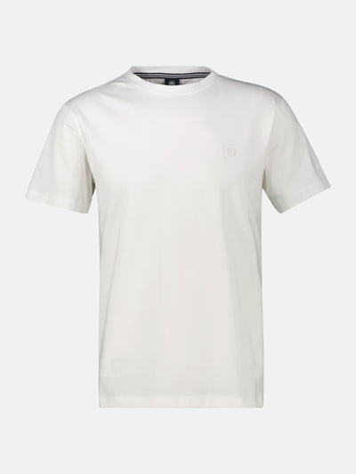 Basic T-Shirt mit LERROS Logo-Print - LERROS