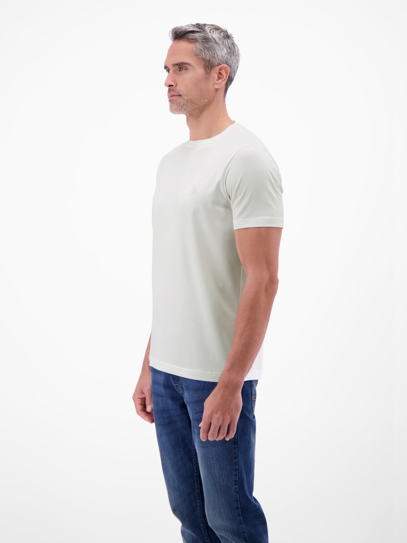 Basic T-Shirt mit LERROS Logo-Print - LERROS