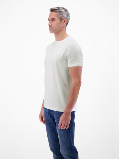 Basic T-Shirt mit LERROS Logo-Print - LERROS