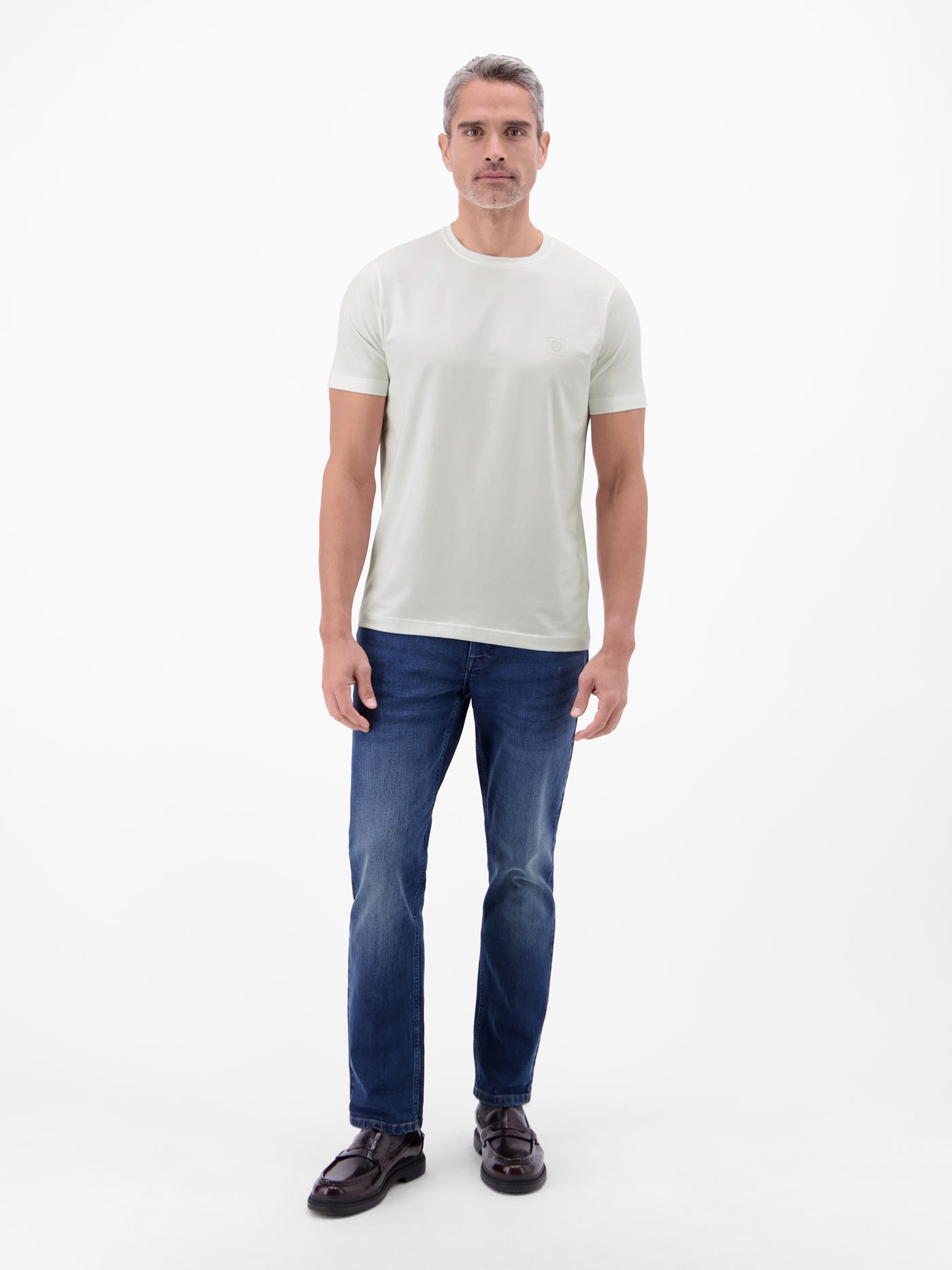 Basic T-Shirt mit LERROS Logo-Print - LERROS
