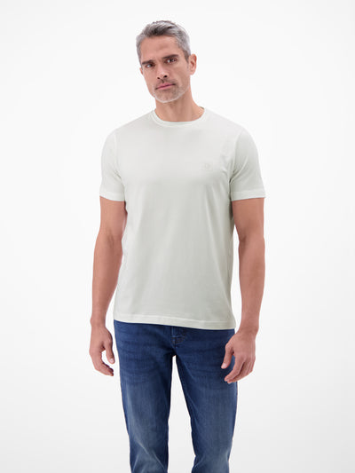 Basic T-Shirt mit LERROS Logo-Print - LERROS