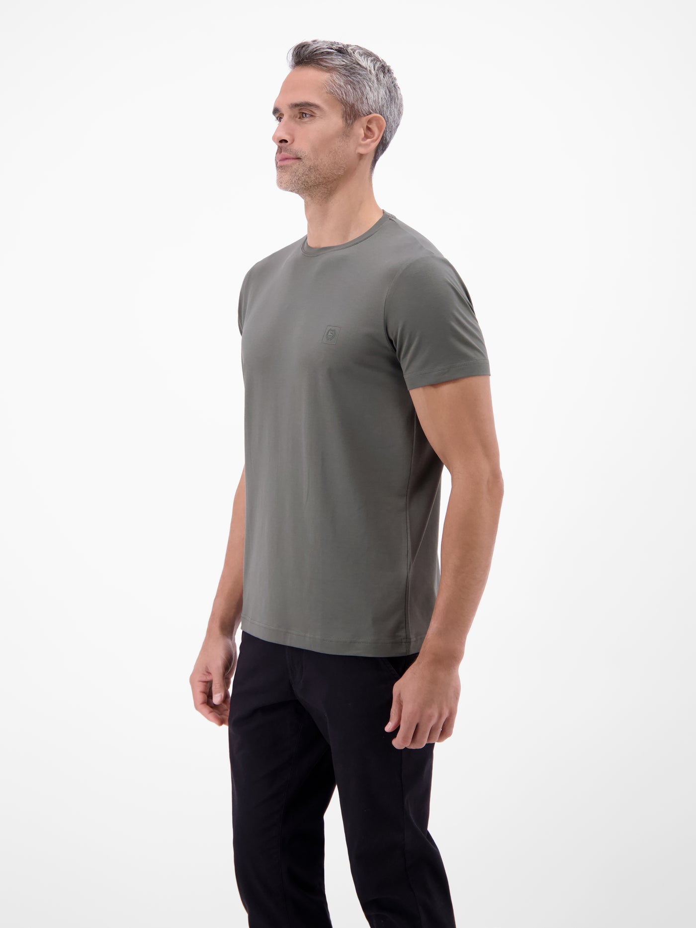 Basic T-Shirt mit LERROS Logo-Print - LERROS