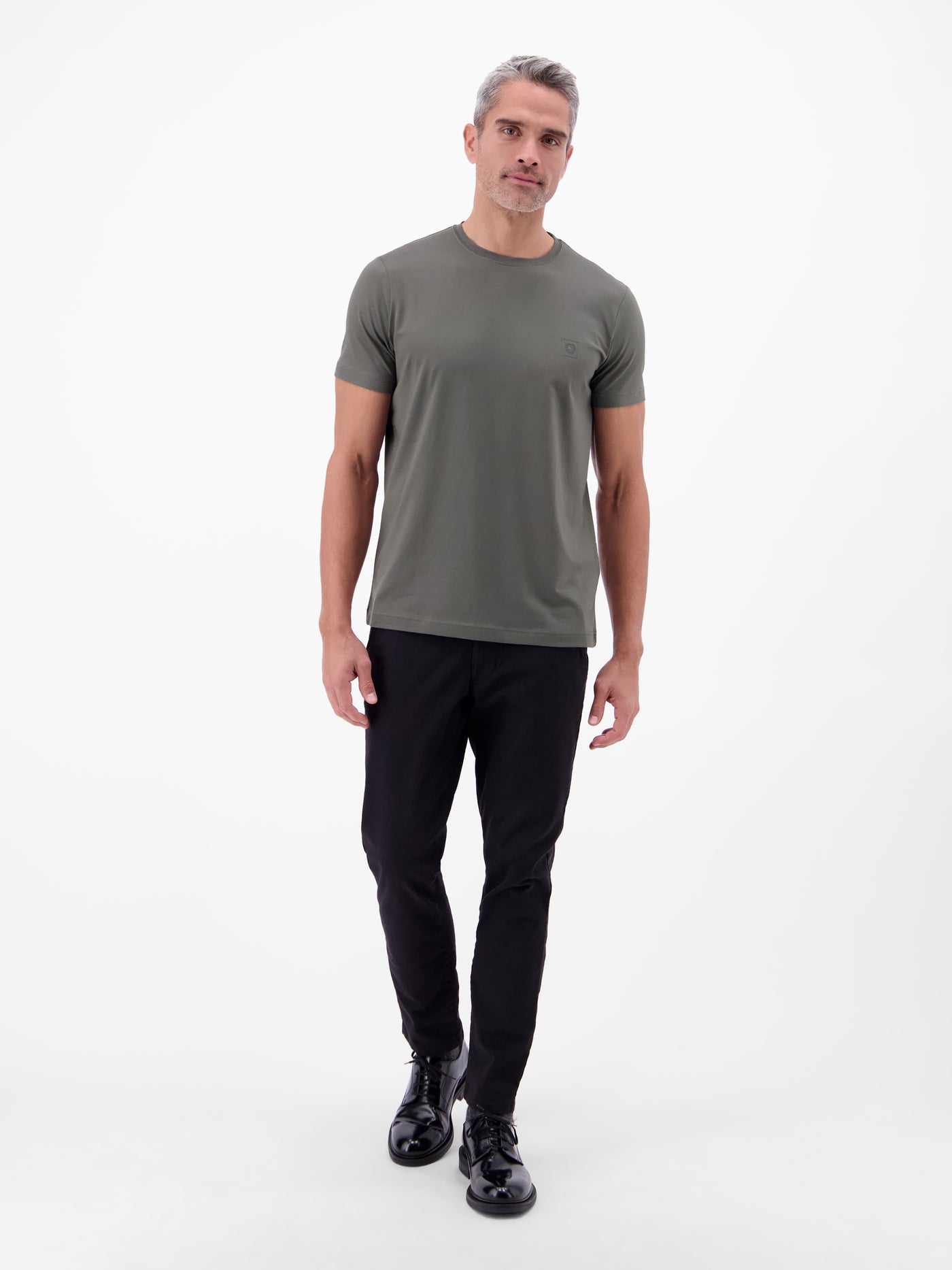 Basic T-Shirt mit LERROS Logo-Print - LERROS