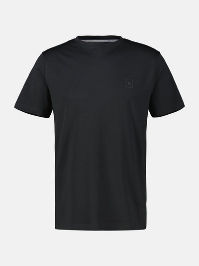 Basic T-Shirt mit LERROS Logo-Print - LERROS