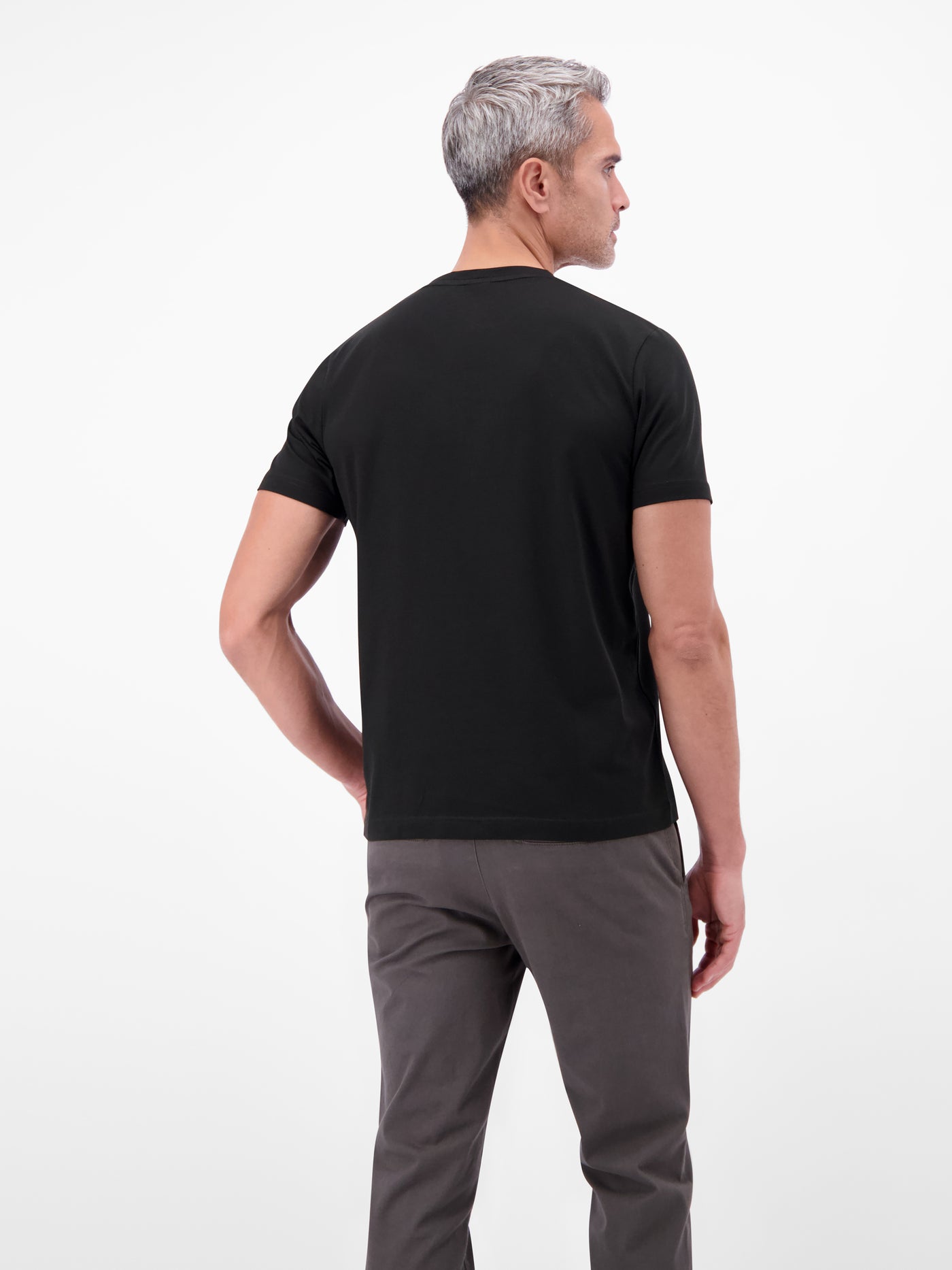 Basic T-Shirt mit LERROS Logo-Print - LERROS