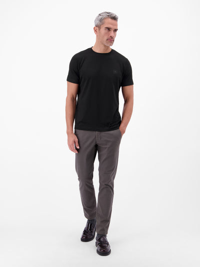 Basic T-Shirt mit LERROS Logo-Print - LERROS