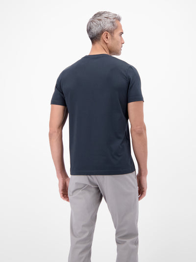 Basic T-Shirt mit LERROS Logo-Print - LERROS