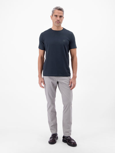 Basic T-Shirt mit LERROS Logo-Print - LERROS