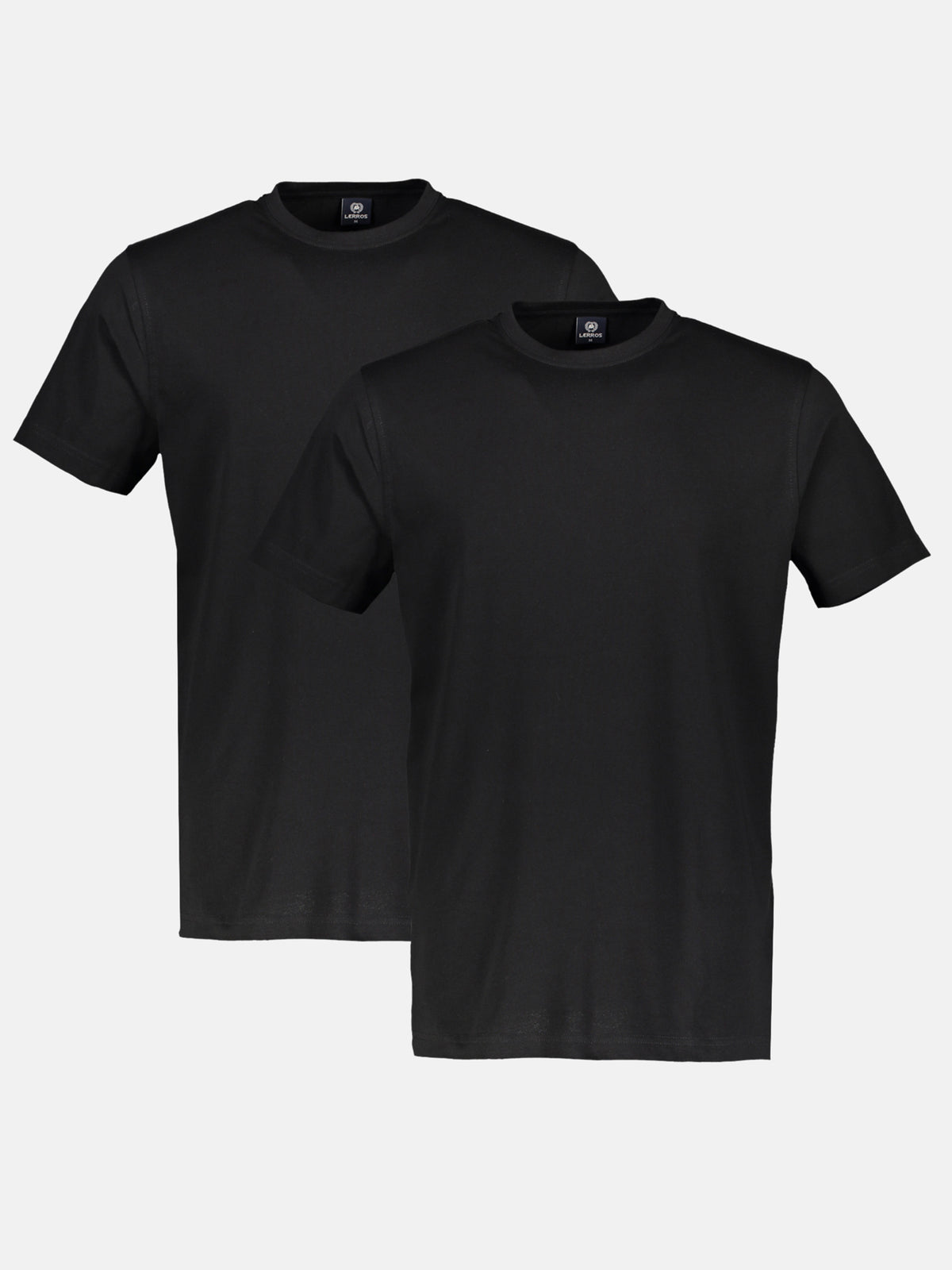 Rundhals Doppelpack T-Shirt für Herren in Premium Baumwollqualität - LERROS