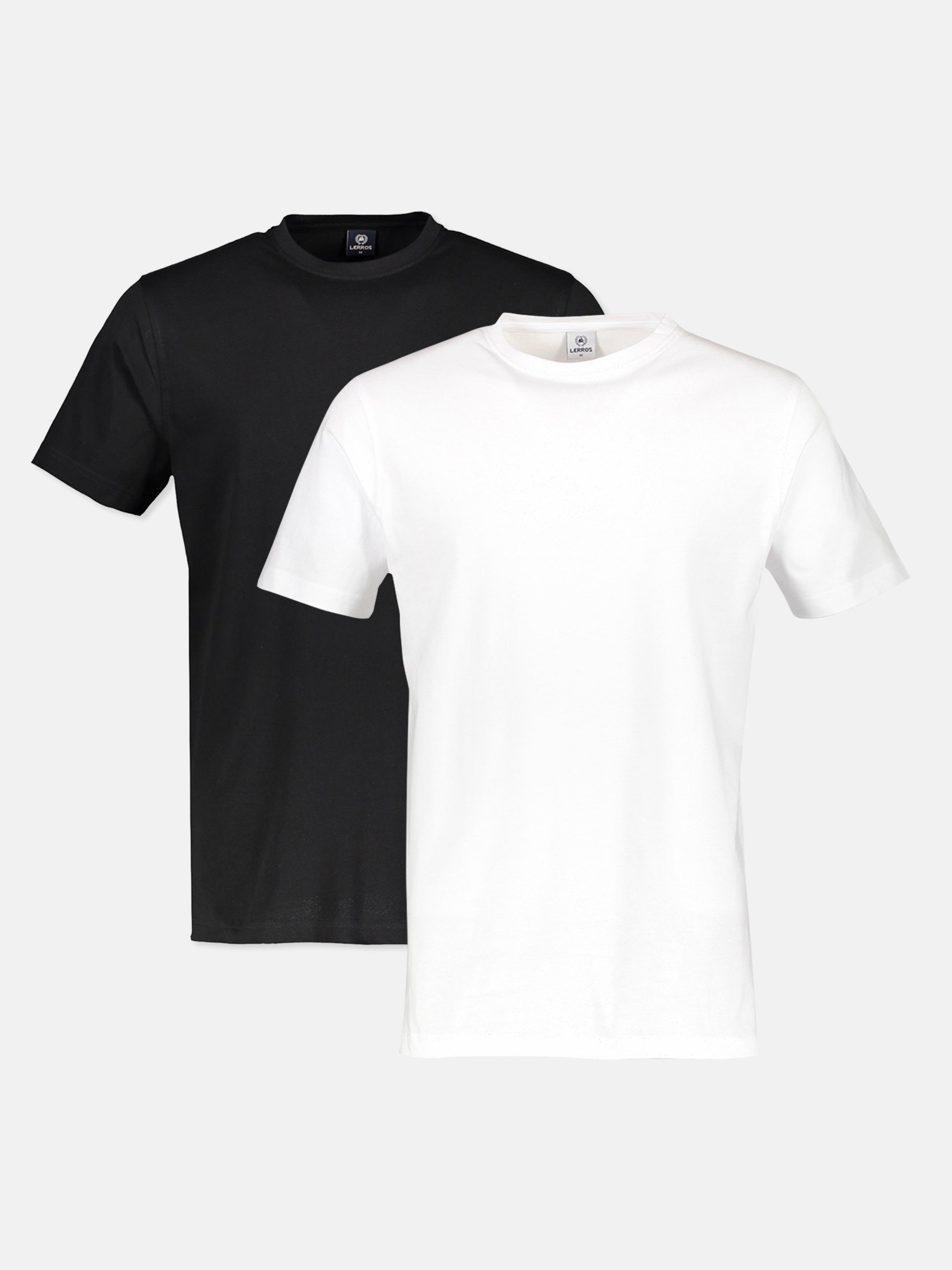 Doppelpack T-Shirt für Herren, Rundhals in Premium Baumwollqualität - LERROS