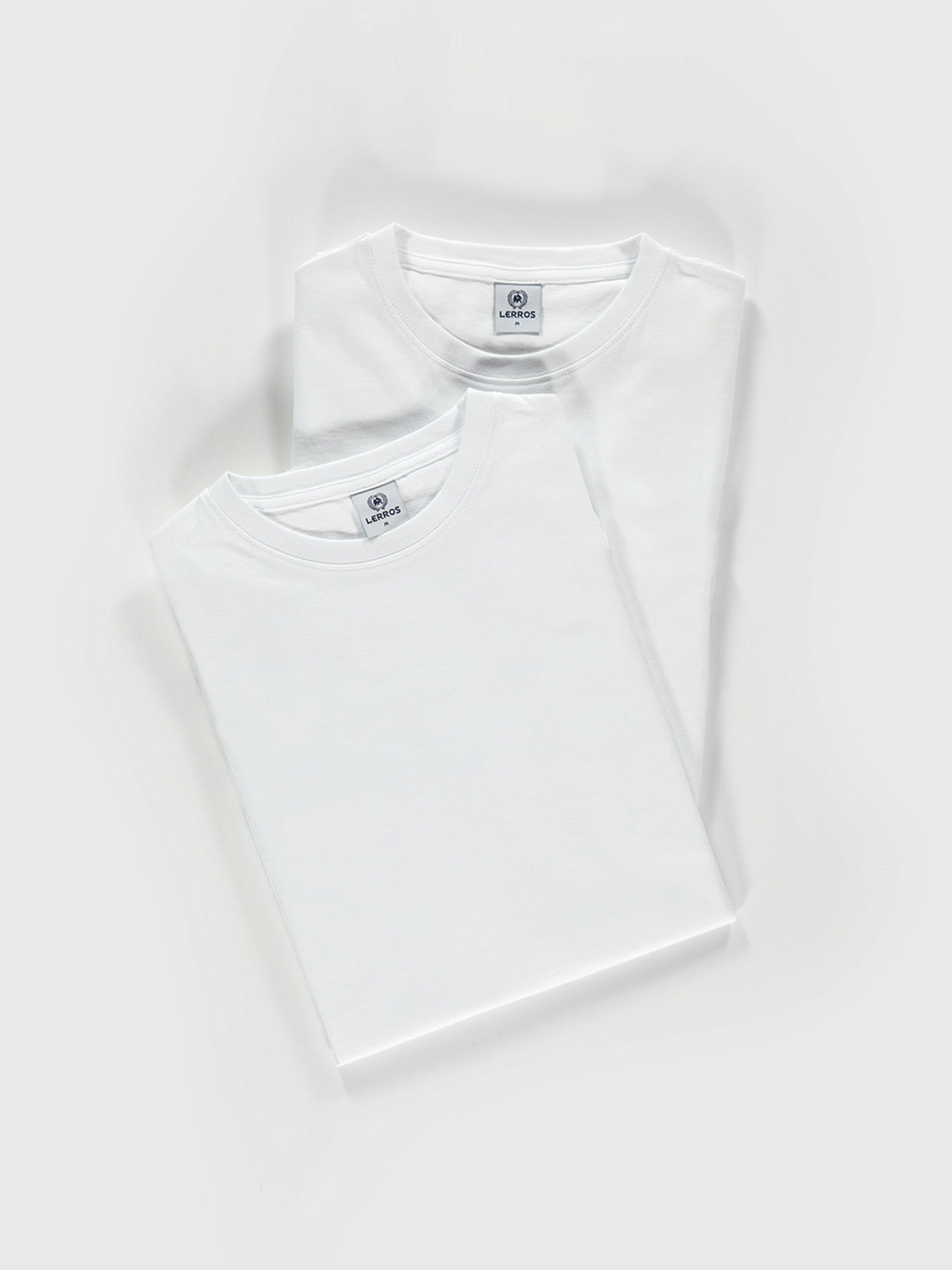 Doppelpack T-Shirt für Herren, Rundhals in Premium Baumwollqualität - LERROS