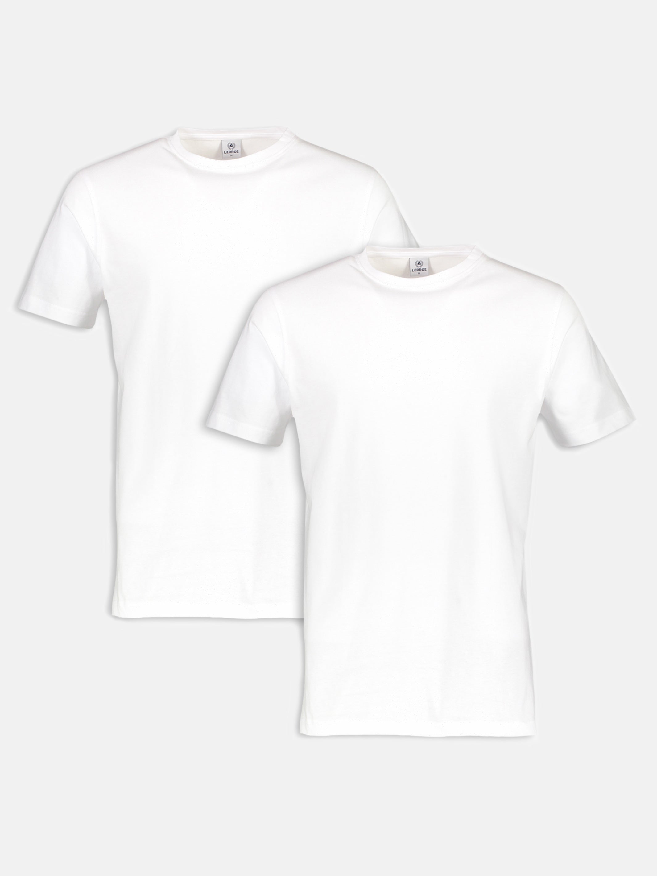 Doppelpack T-Shirt für Herren, Rundhals in Premium Baumwollqualität - LERROS