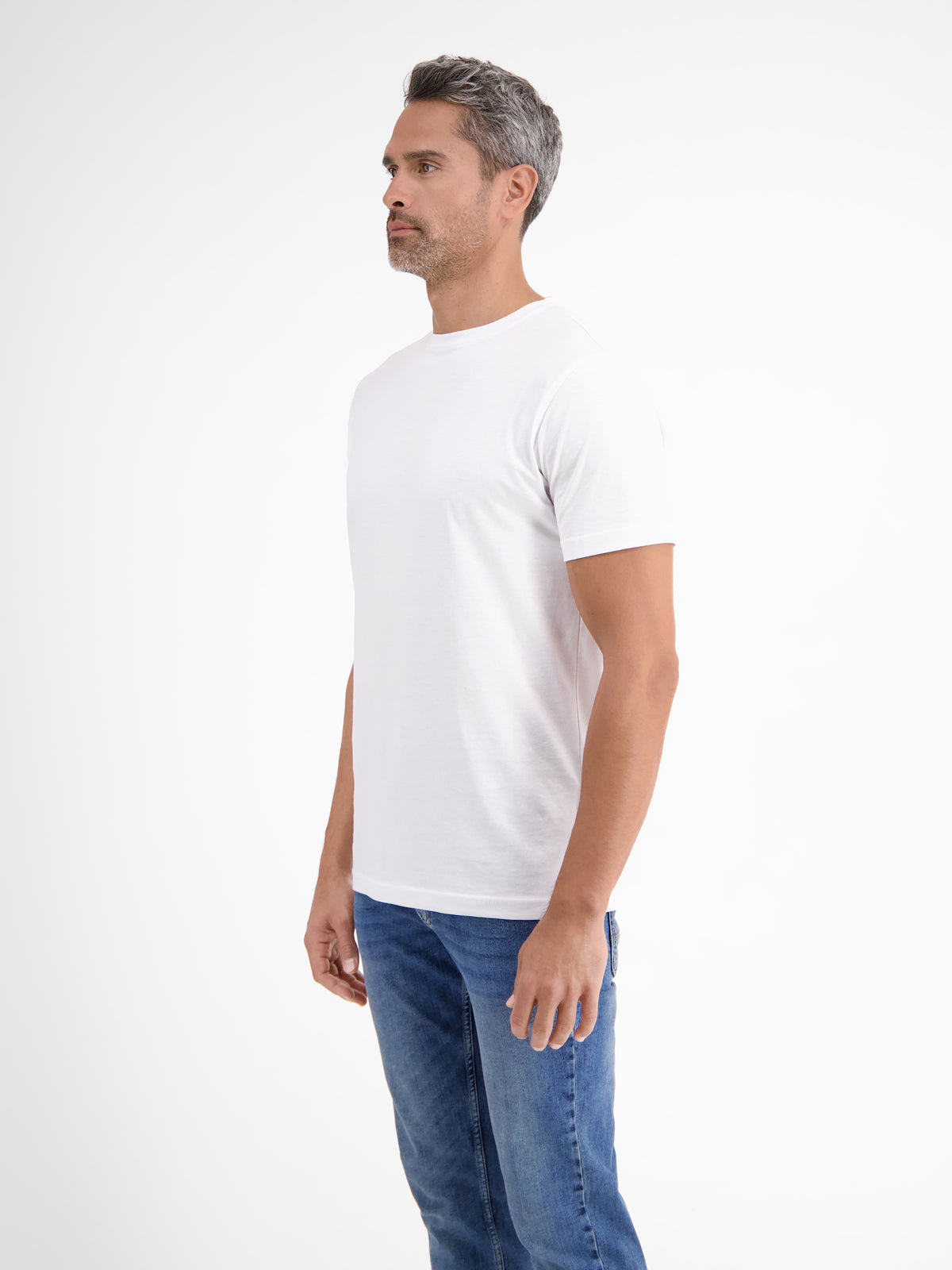 Doppelpack T-Shirt für Herren, Rundhals in Premium Baumwollqualität - LERROS