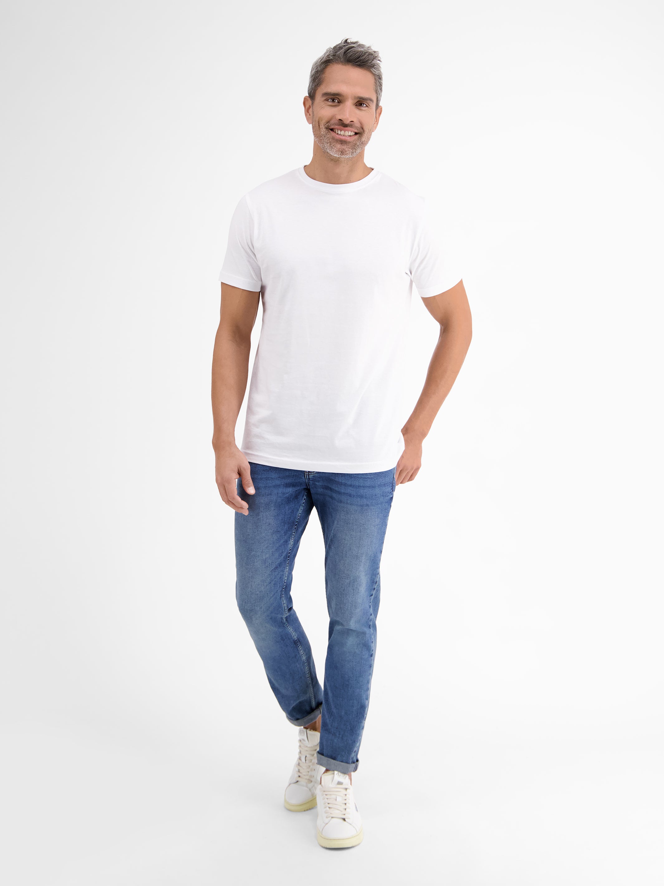 Doppelpack T-Shirt für Herren, Rundhals in Premium Baumwollqualität - LERROS