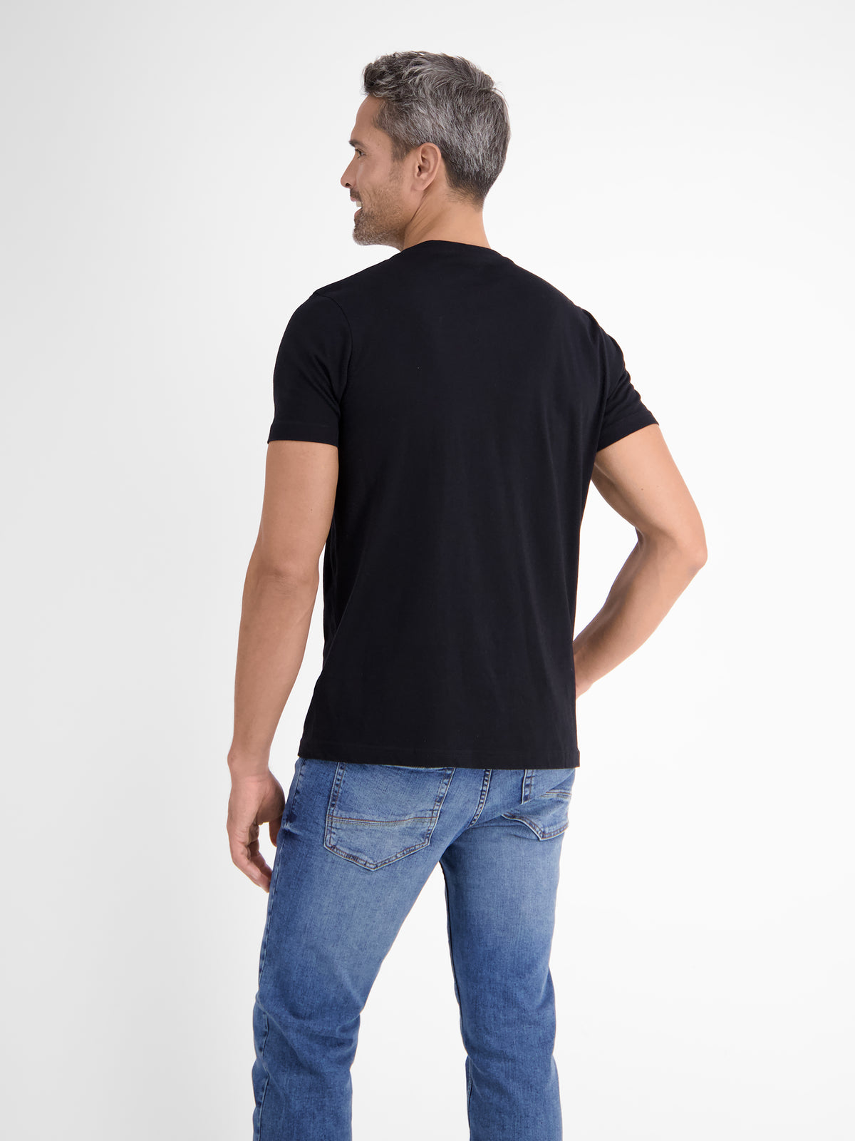 Doppelpack T-Shirt für Herren, Rundhals in Premium Baumwollqualität - LERROS