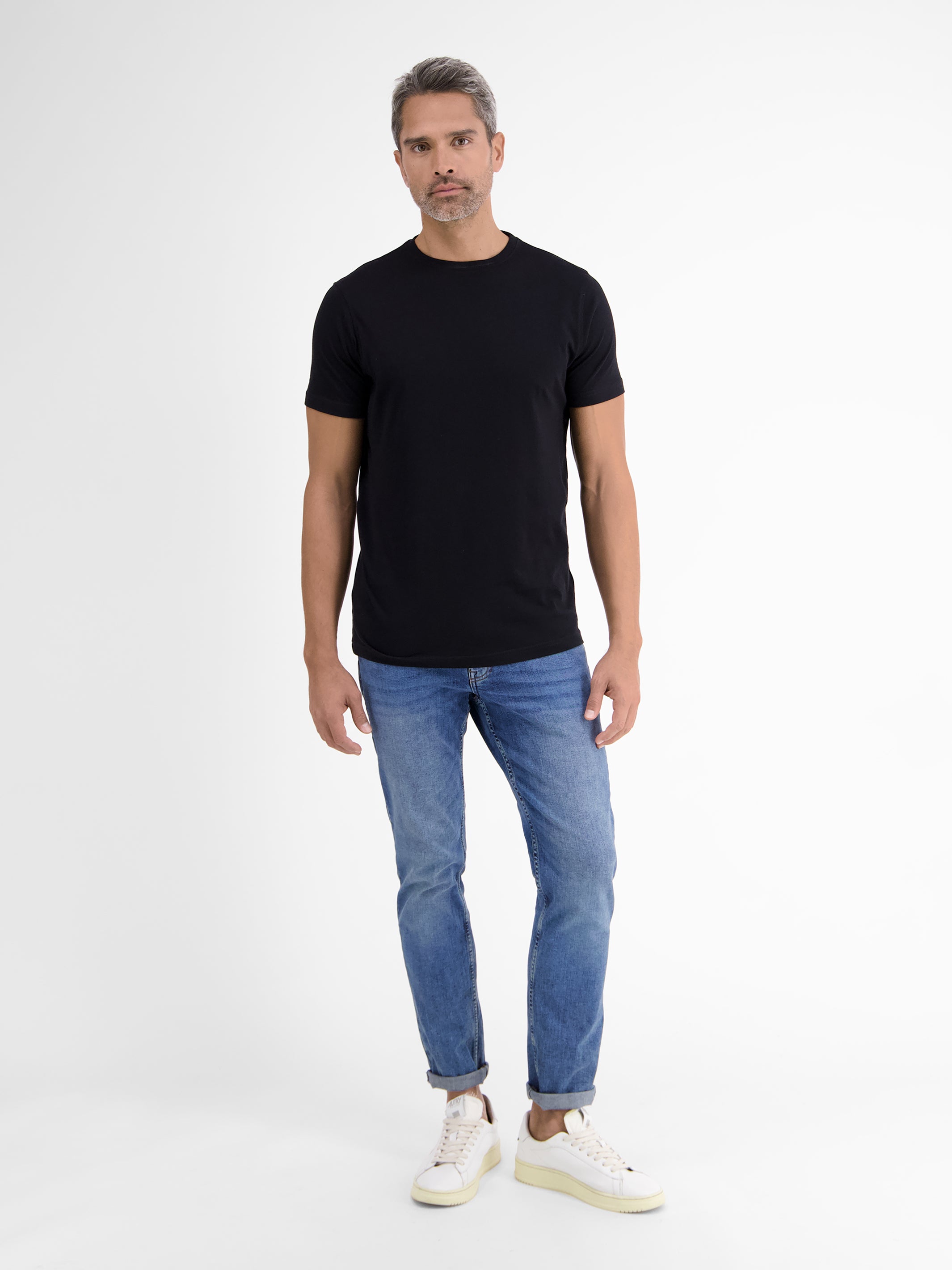 Doppelpack T-Shirt für Herren, Rundhals in Premium Baumwollqualität - LERROS