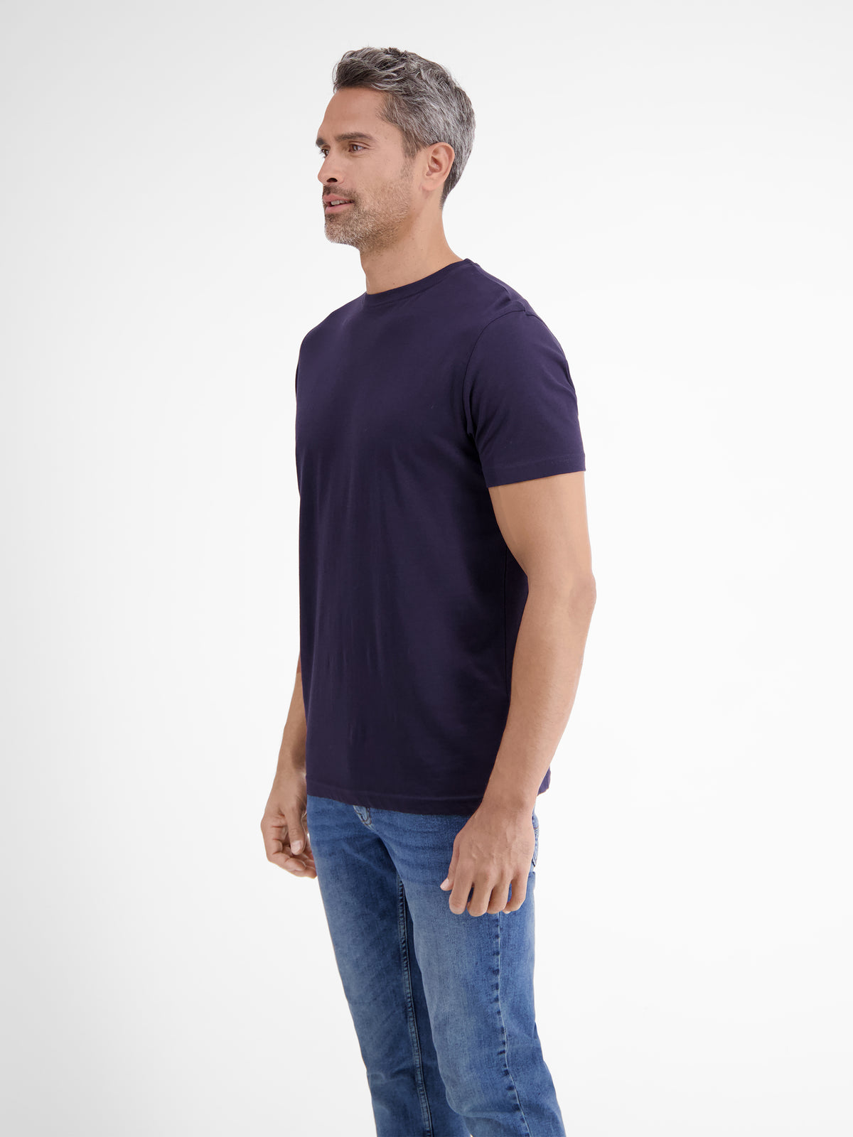 Doppelpack T-Shirt für Herren, Rundhals in Premium Baumwollqualität - LERROS