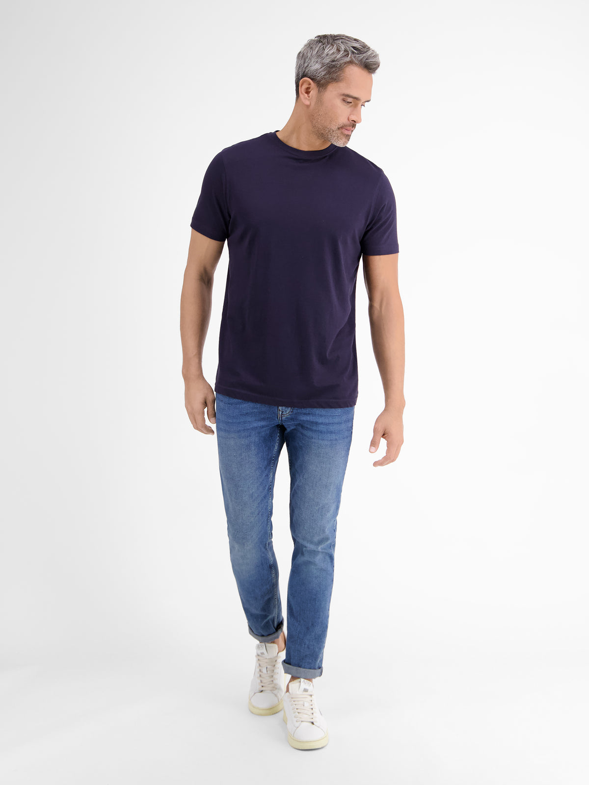 Doppelpack T-Shirt für Herren, Rundhals in Premium Baumwollqualität - LERROS