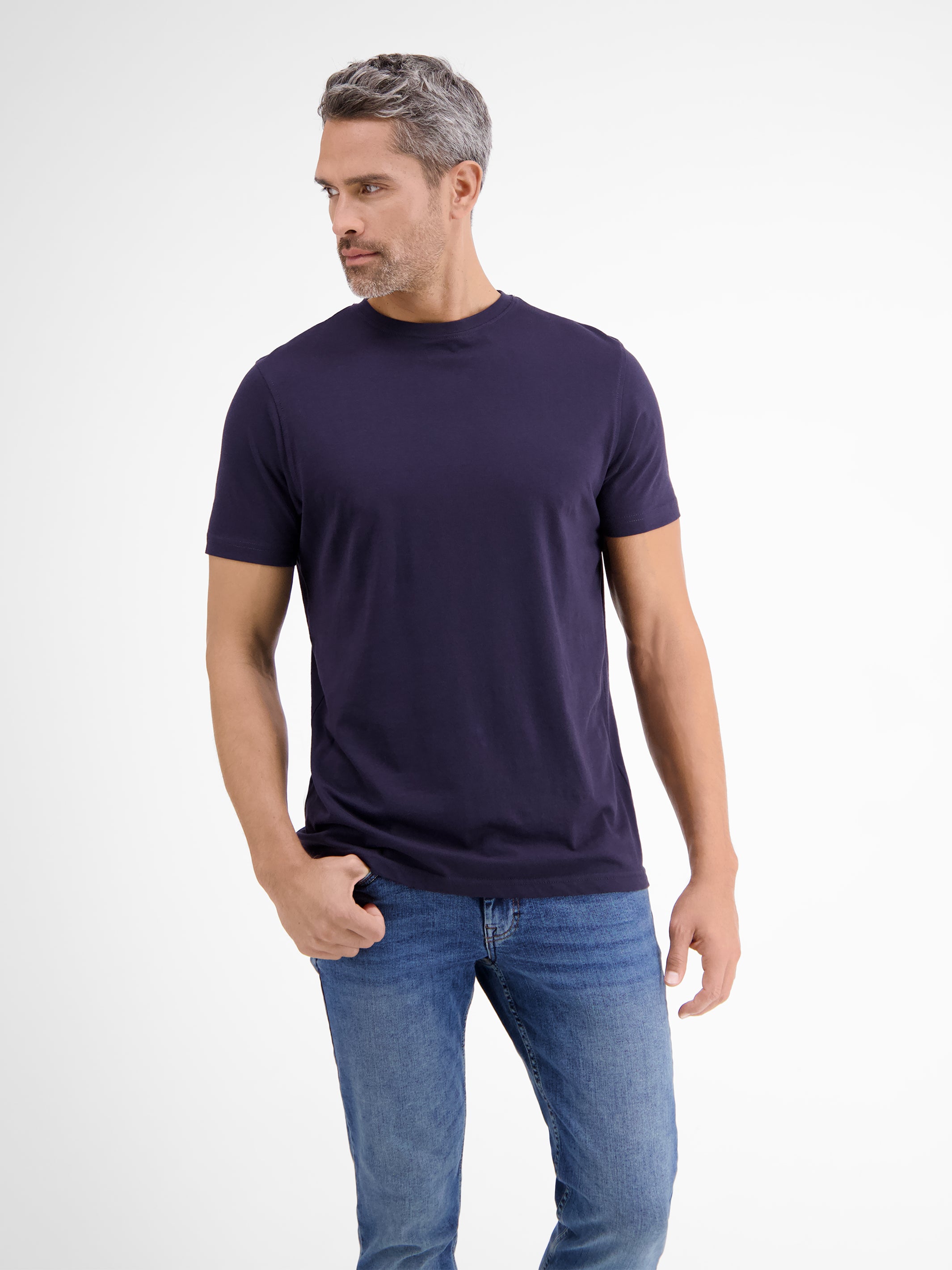Doppelpack T-Shirt für Herren, Rundhals in Premium Baumwollqualität - LERROS