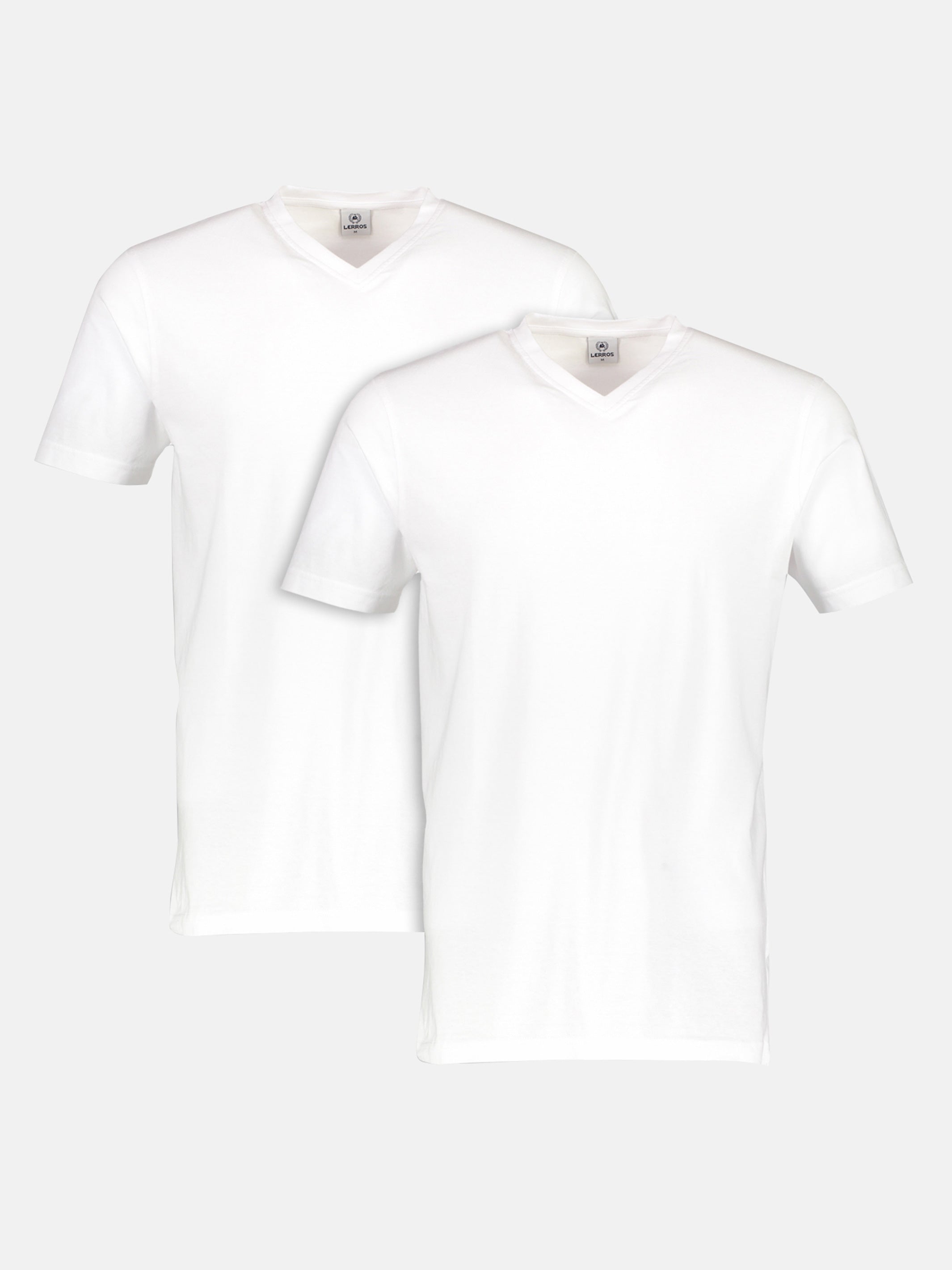 Doppelpack Herren T-Shirt, V-Neck in Premium Baumwollqualität - LERROS