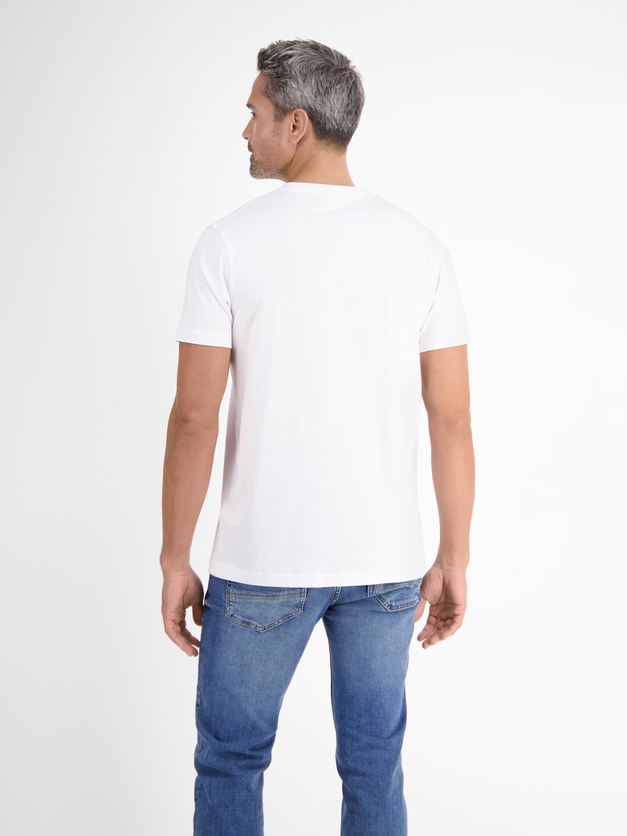 Doppelpack Herren T-Shirt, V-Neck in Premium Baumwollqualität - LERROS
