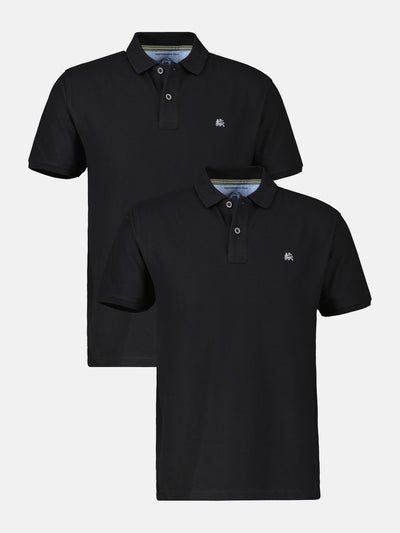 Polo shirt for men in *Cool &amp; Dry* piqué quality - pack of 2