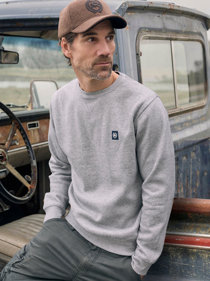 Legeres Sweatshirt mit Rundkragen aus weichem Baumwollmix