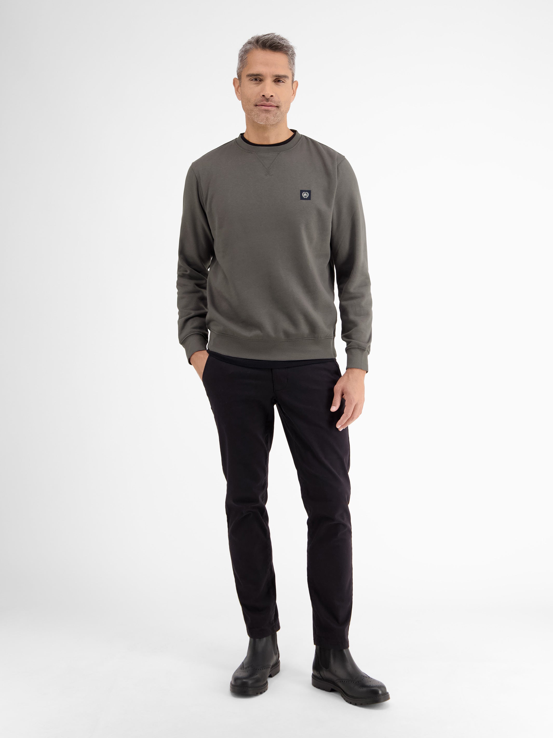 Legeres Sweatshirt mit Rundkragen aus weichem Baumwollmix