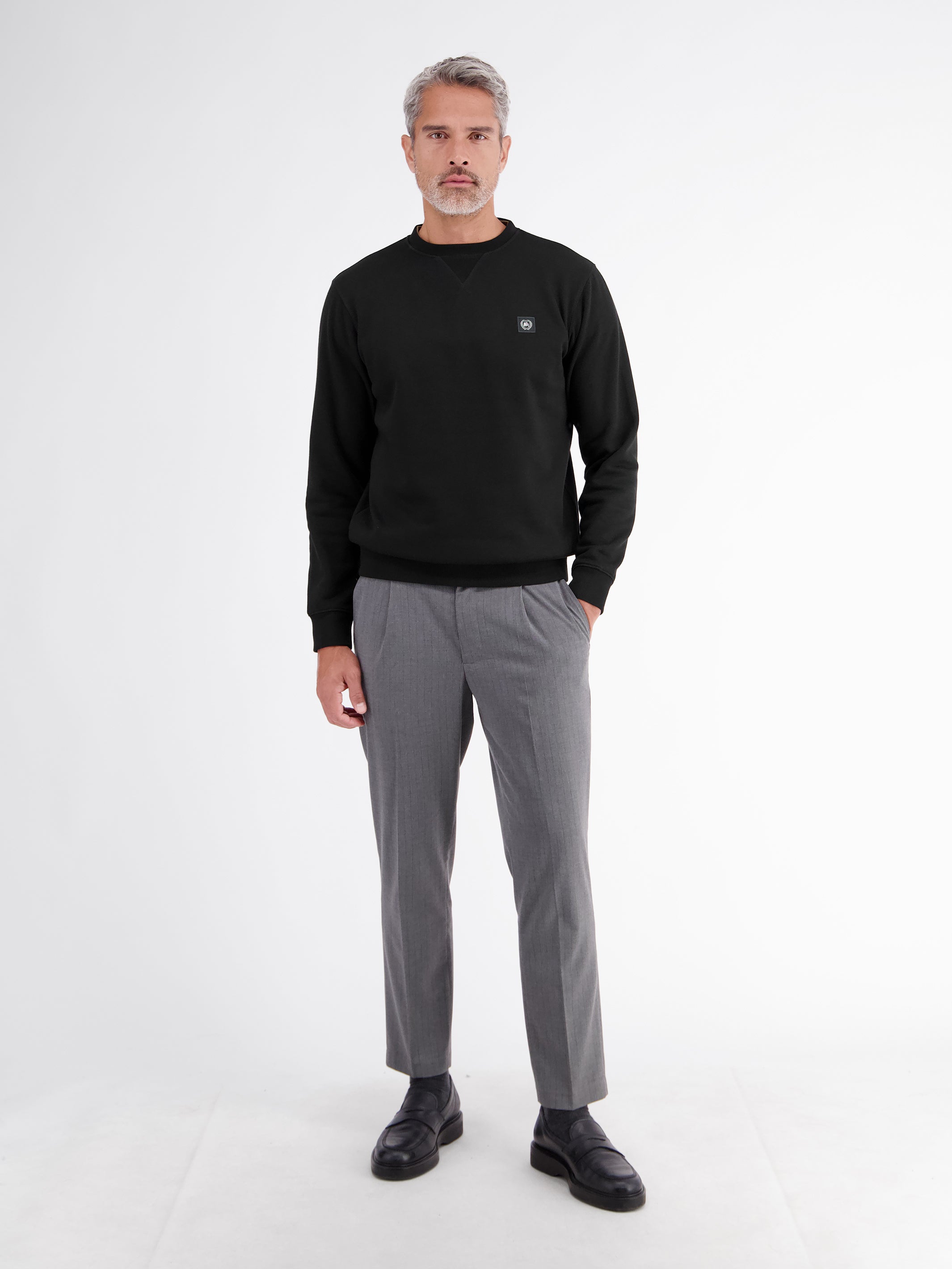 Legeres Sweatshirt mit Rundkragen aus weichem Baumwollmix