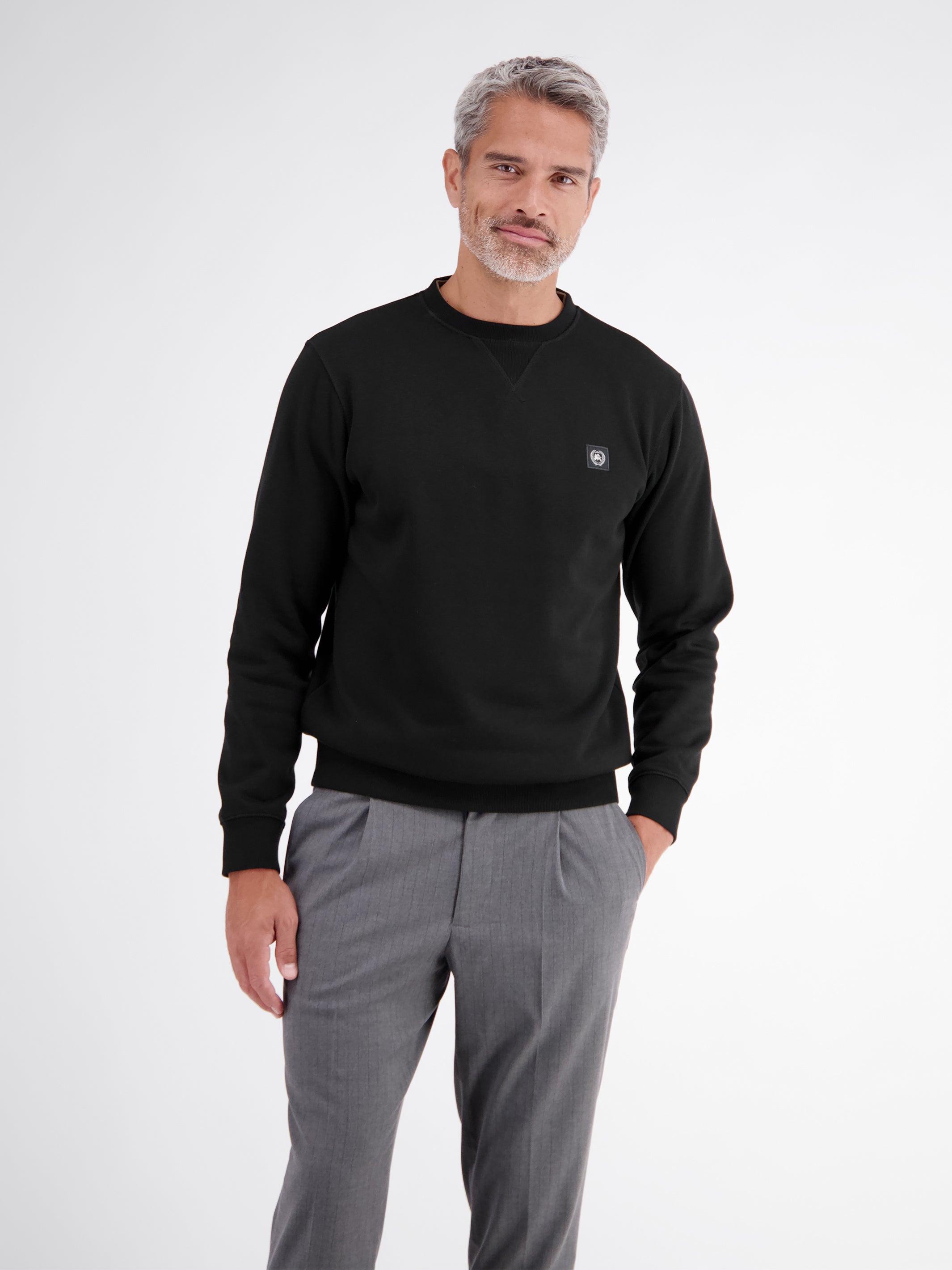 Legeres Sweatshirt mit Rundkragen aus weichem Baumwollmix