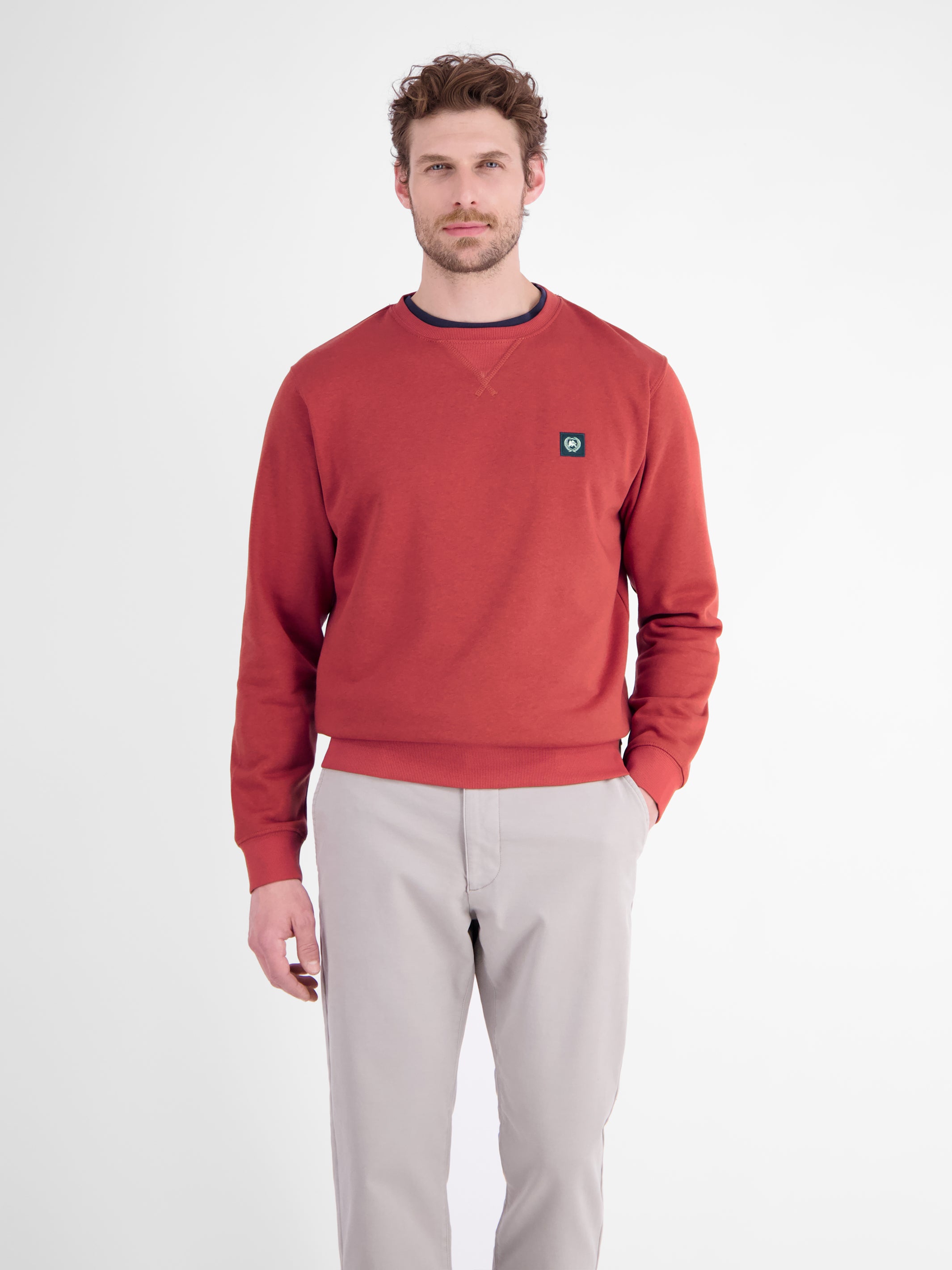 Legeres Sweatshirt mit Rundkragen aus weichem Baumwollmix