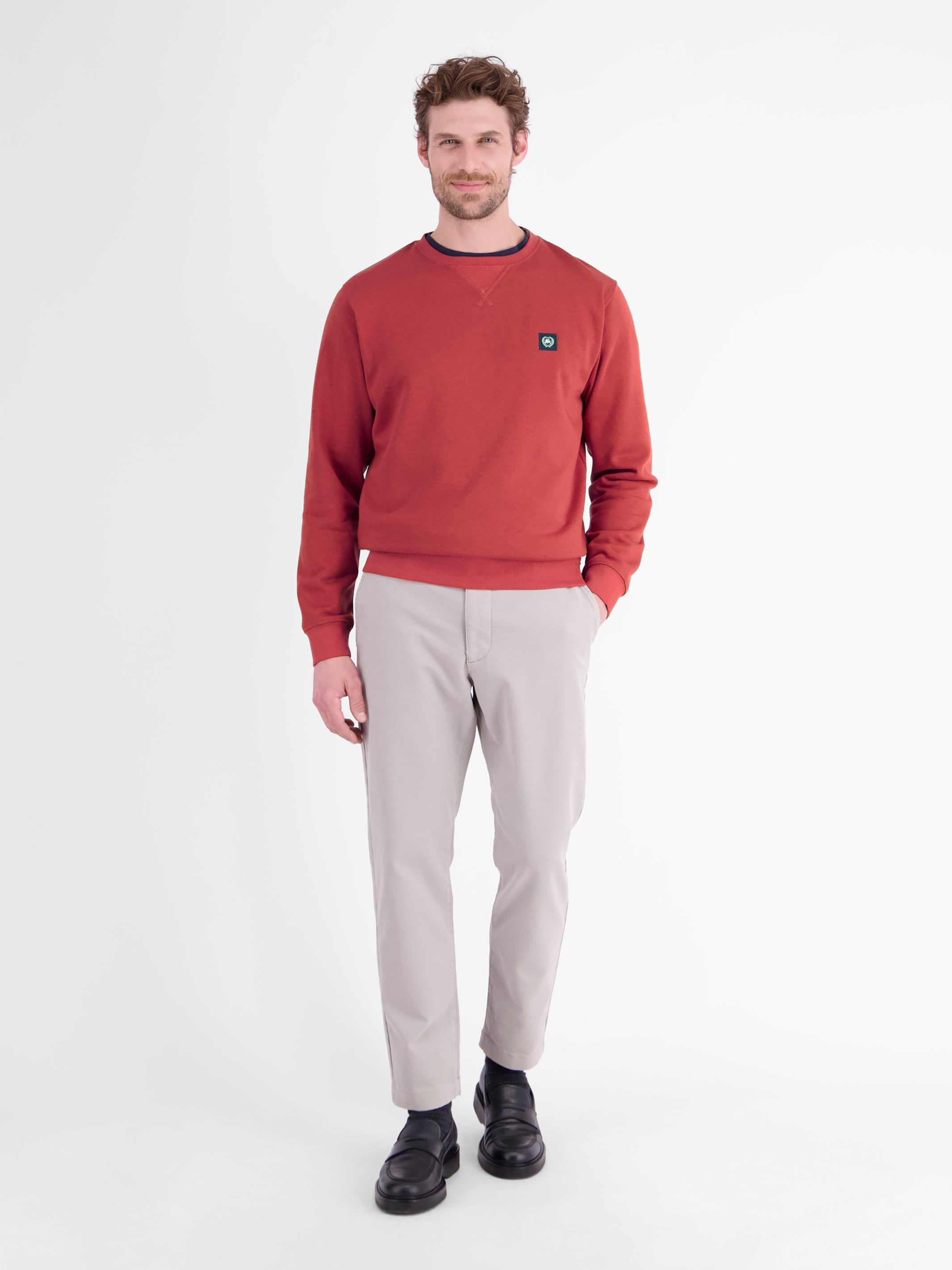 Legeres Sweatshirt mit Rundkragen aus weichem Baumwollmix