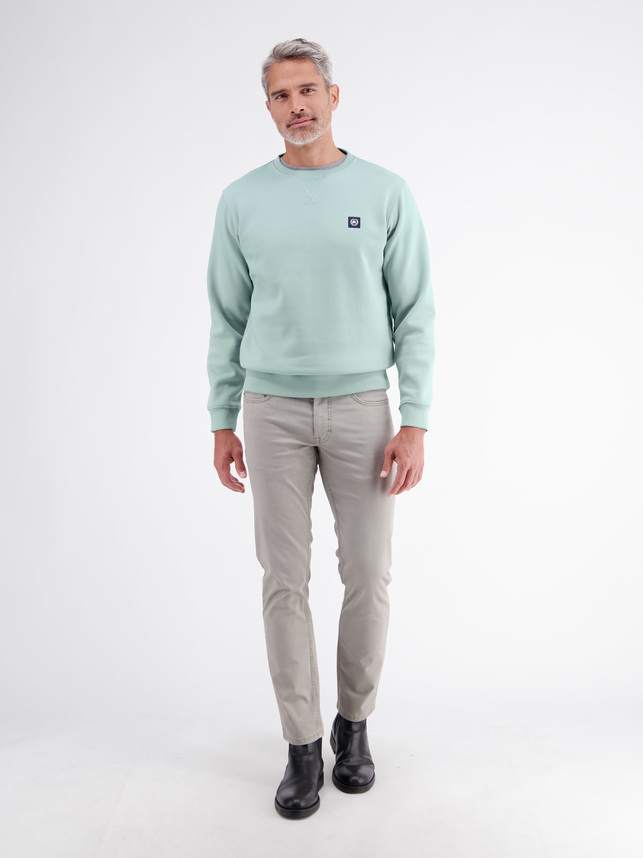 Legeres Sweatshirt mit Rundkragen aus weichem Baumwollmix