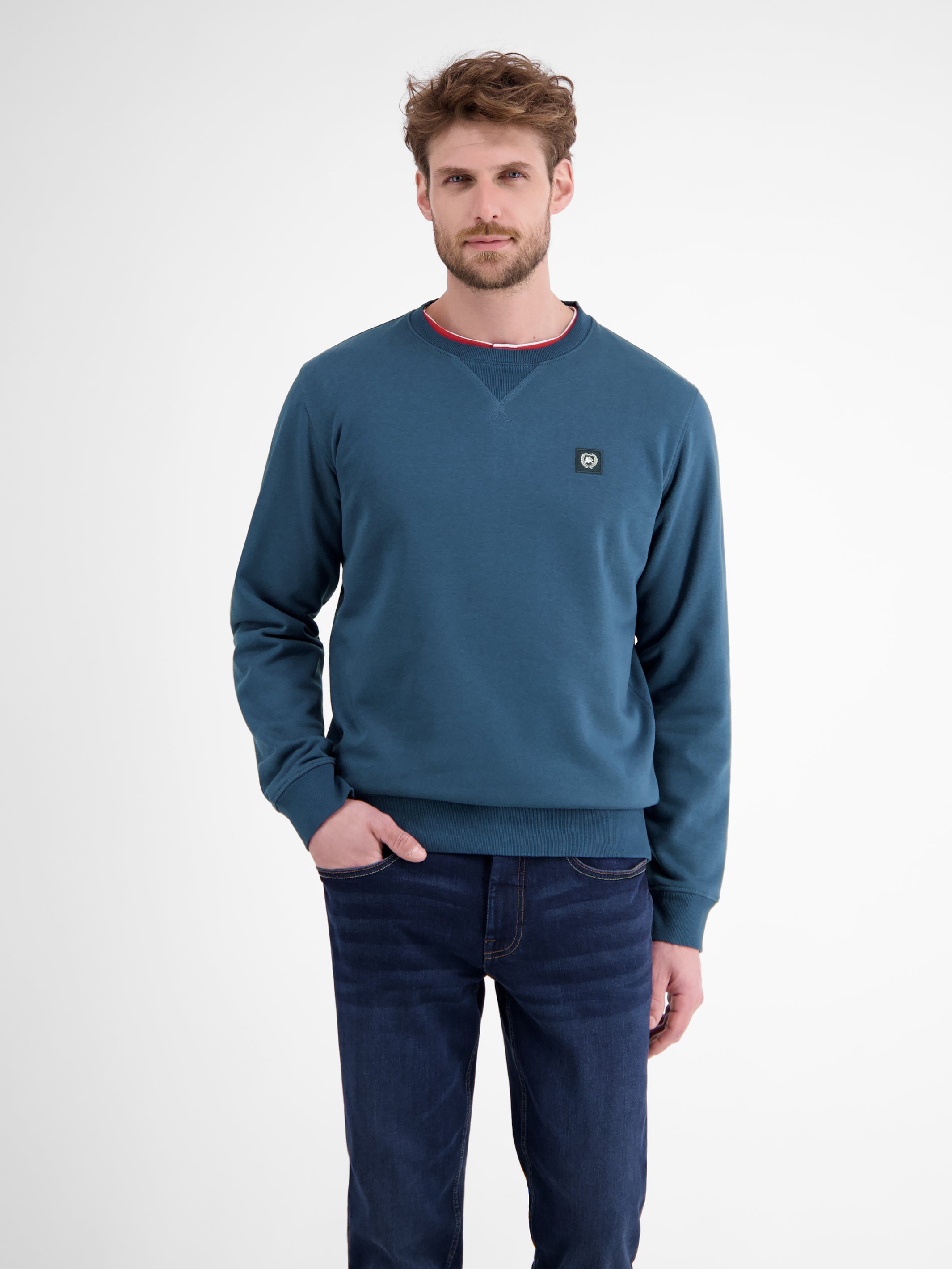 Legeres Sweatshirt mit Rundkragen aus weichem Baumwollmix