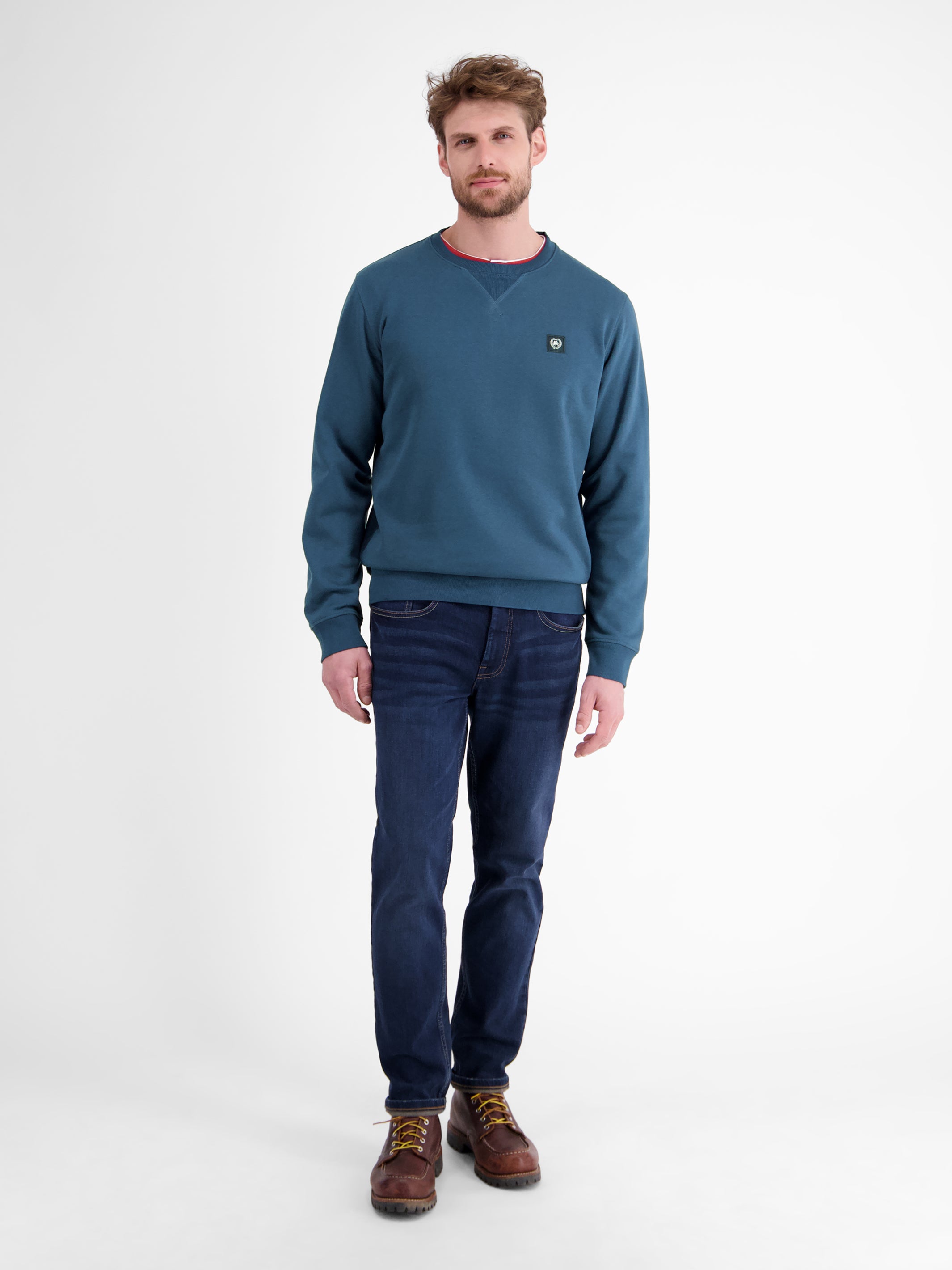 Legeres Sweatshirt mit Rundkragen aus weichem Baumwollmix