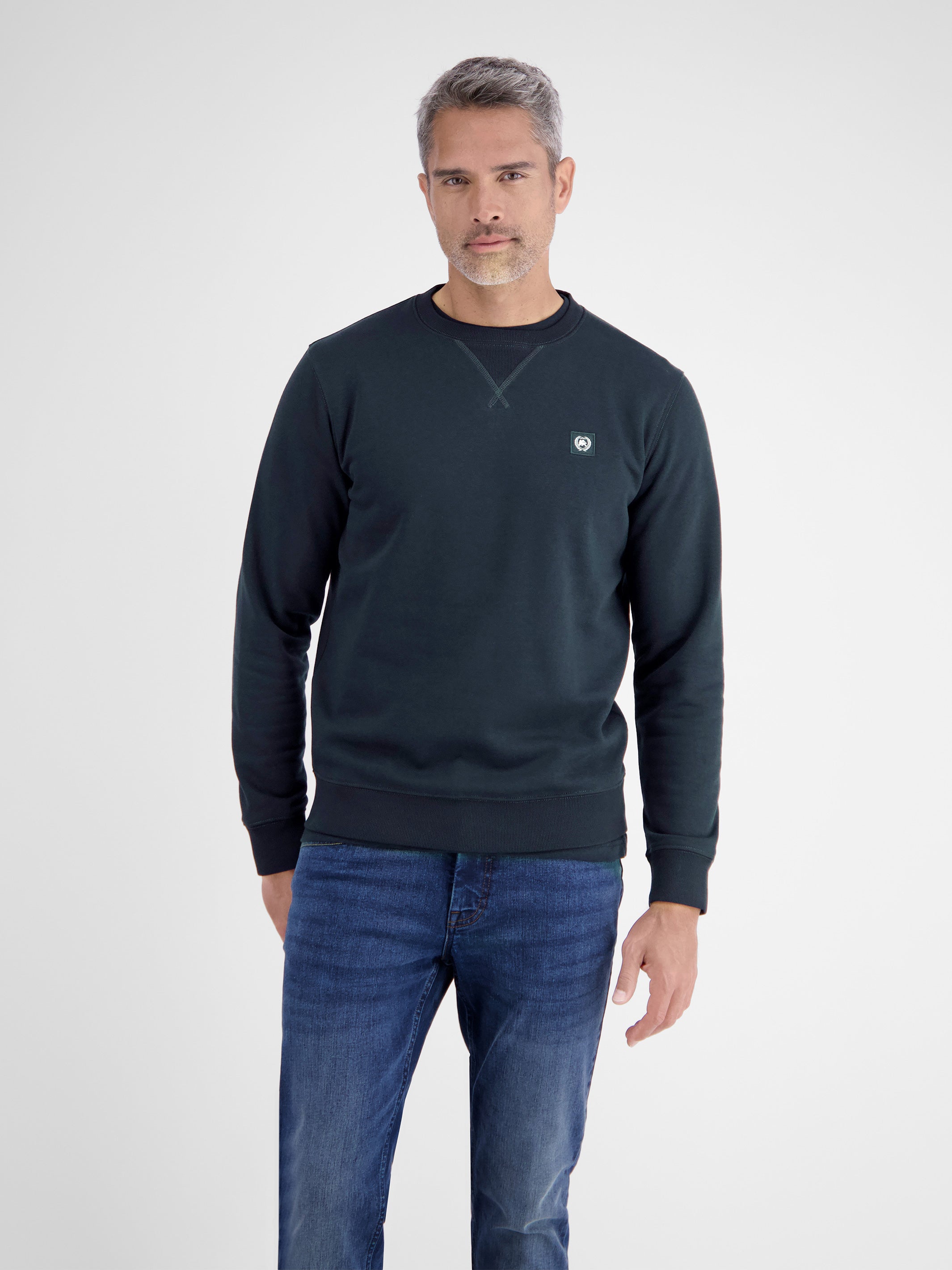 Legeres Sweatshirt mit Rundkragen aus weichem Baumwollmix
