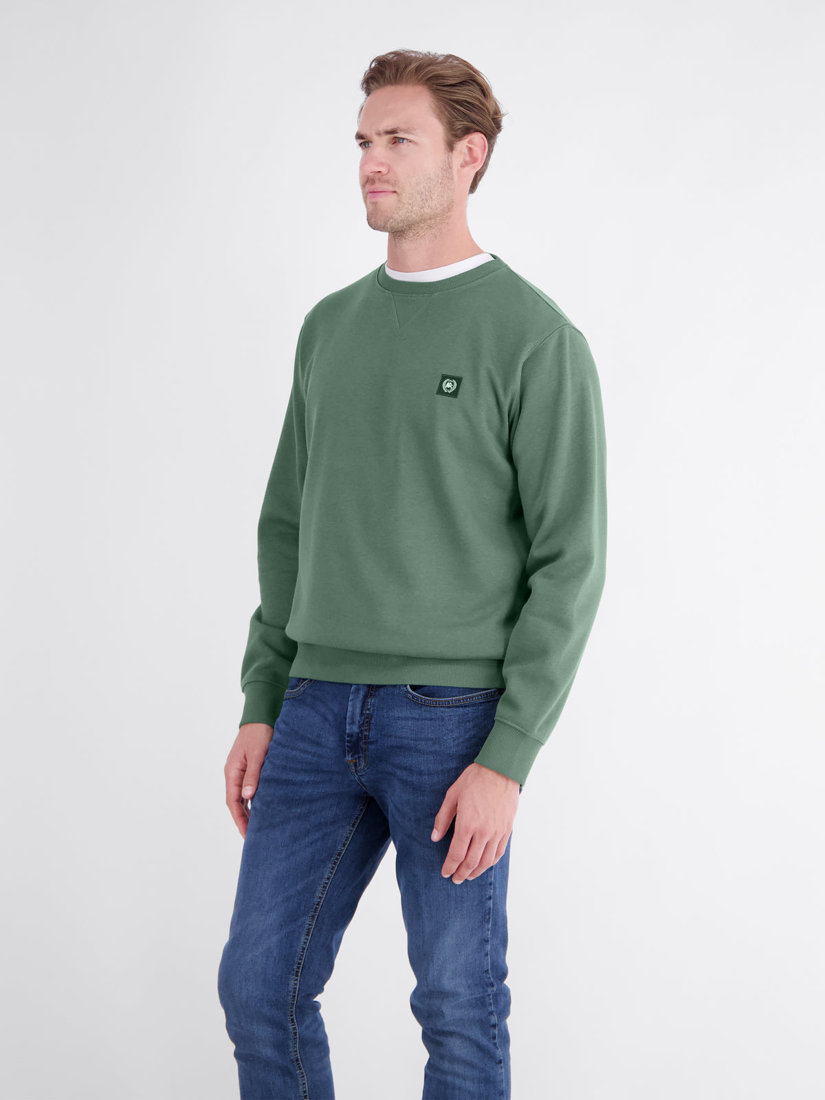 Legeres Sweatshirt mit Rundkragen aus weichem Baumwollmix