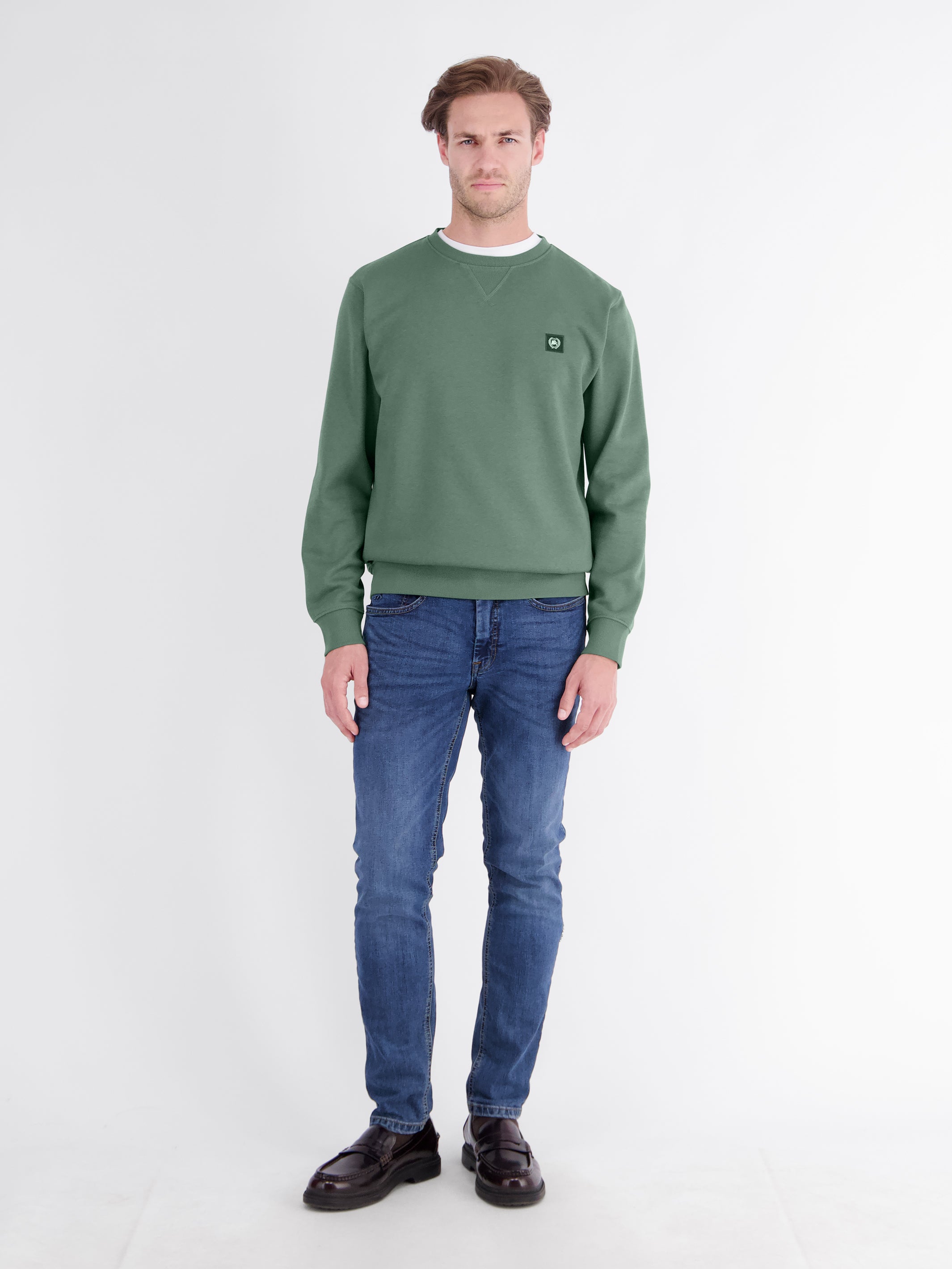 Legeres Sweatshirt mit Rundkragen aus weichem Baumwollmix