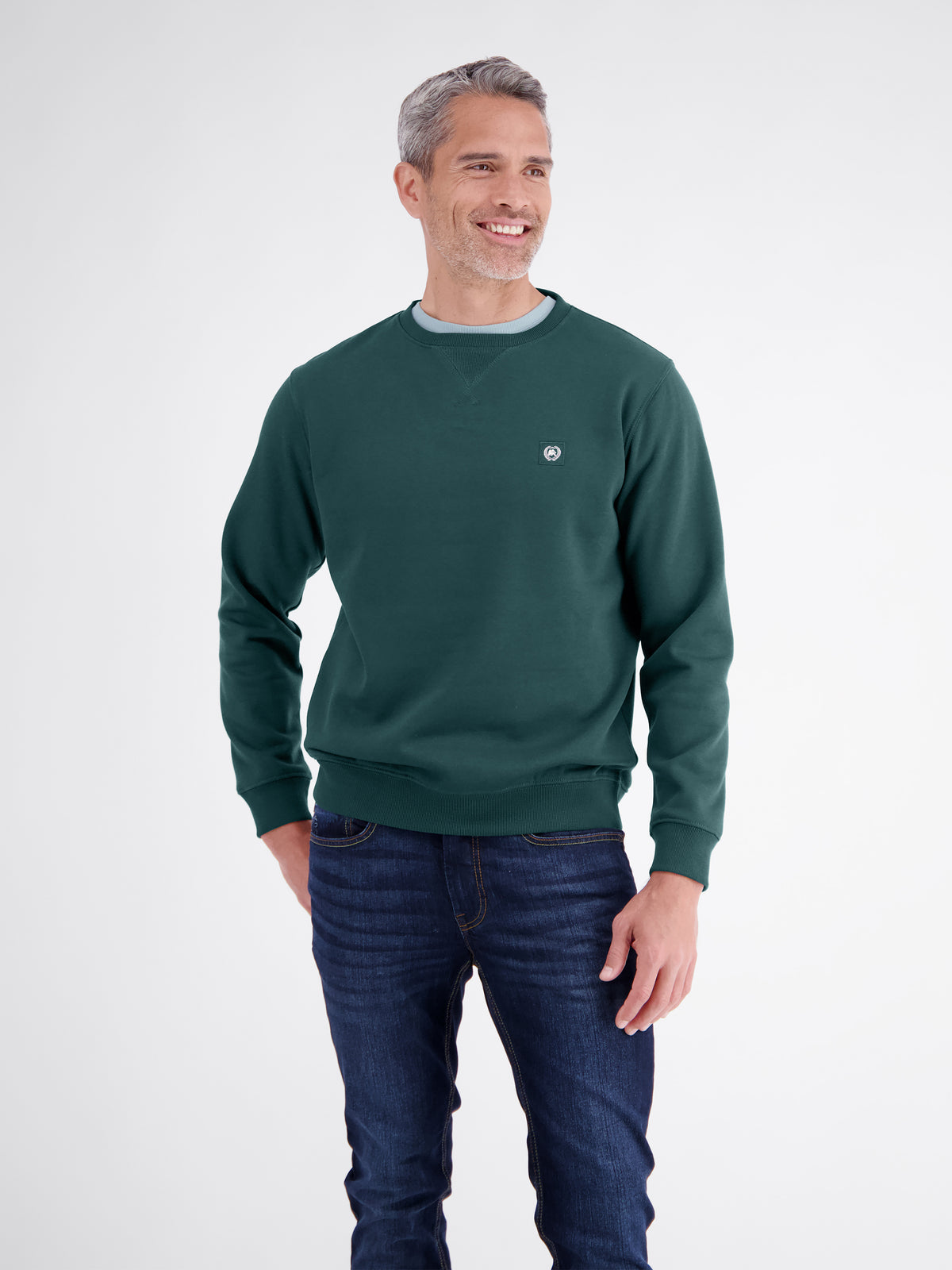 Legeres Sweatshirt mit Rundkragen aus weichem Baumwollmix