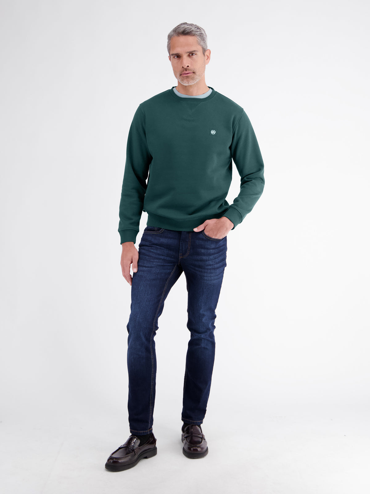 Legeres Sweatshirt mit Rundkragen aus weichem Baumwollmix