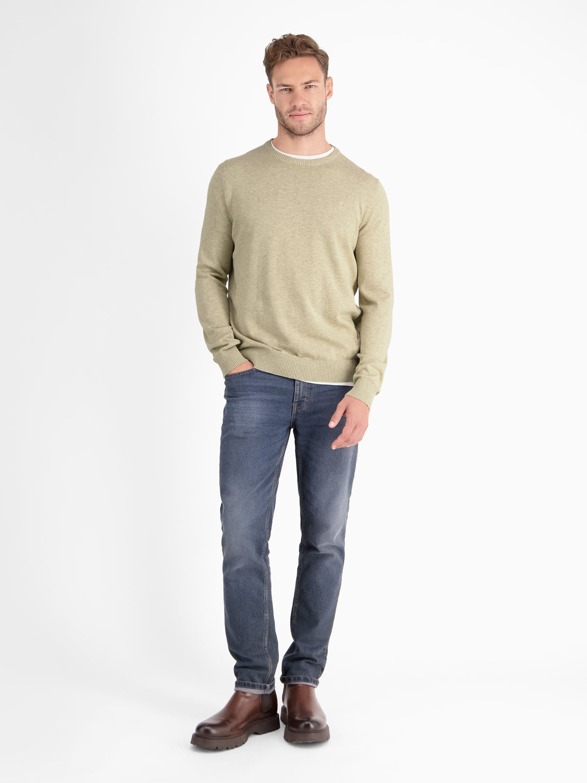 Crewneck Strickpullover - LERROS