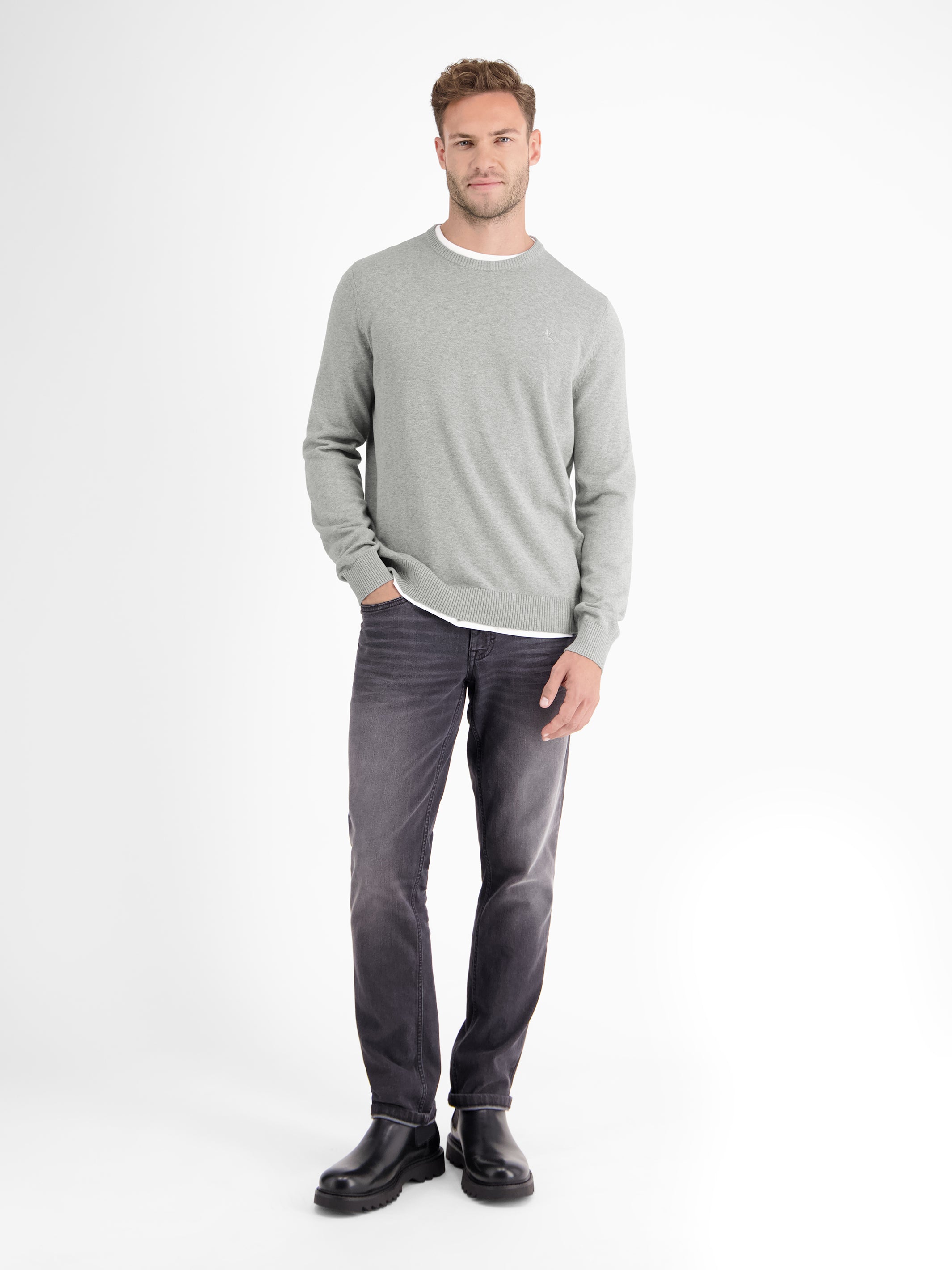 Crewneck Strickpullover - LERROS