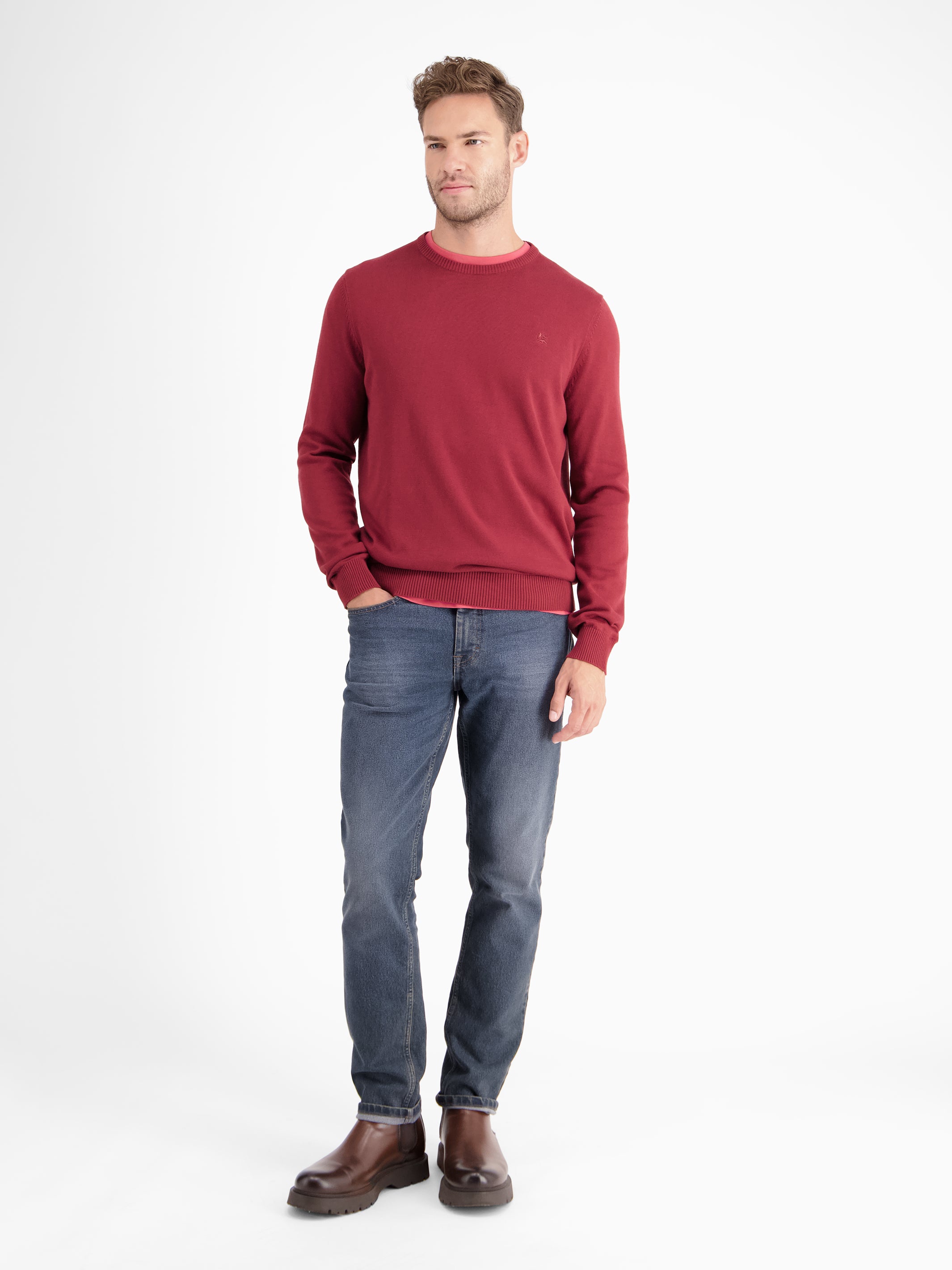 Crewneck Strickpullover - LERROS