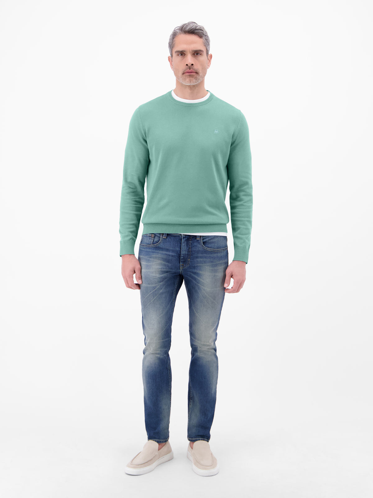 Crewneck Strickpullover - Rundhalspullover