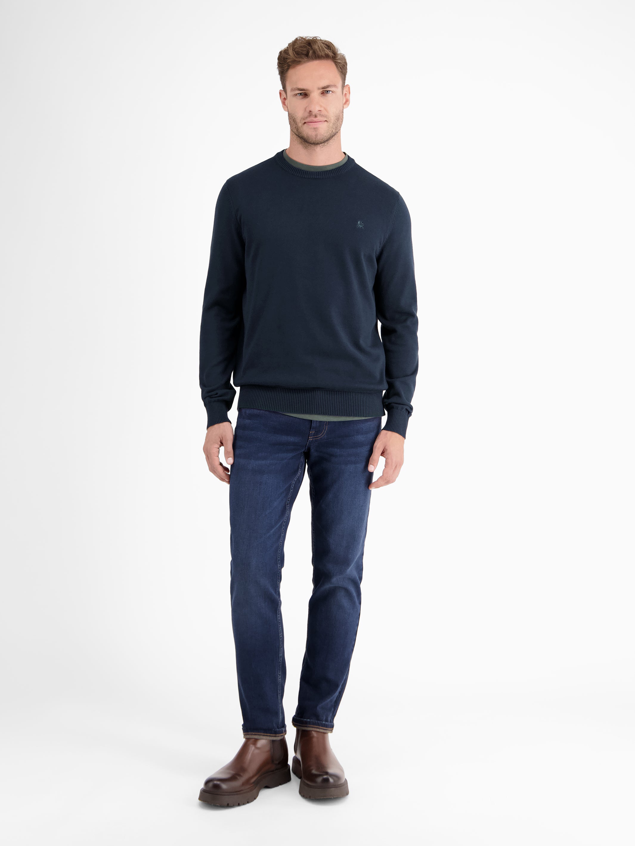 Crewneck Strickpullover - LERROS