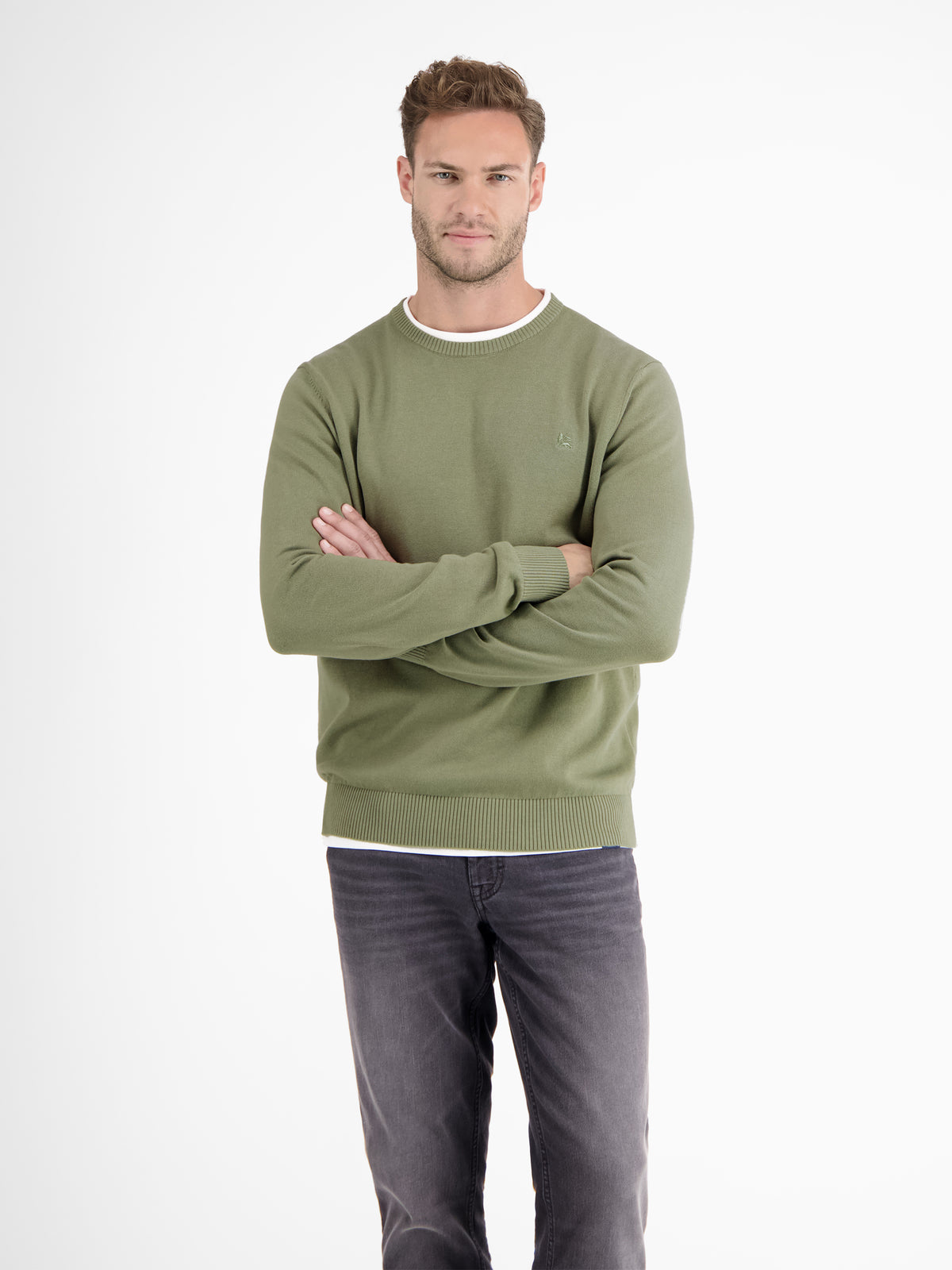 Crewneck Strickpullover - LERROS